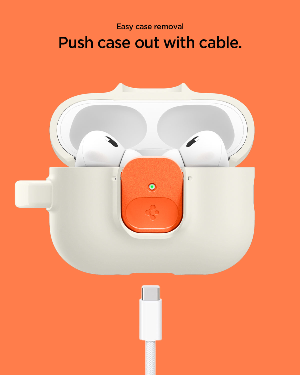 Spigen Nano Pop Case for AirPods Pro 3 (2025) - Orange Beige