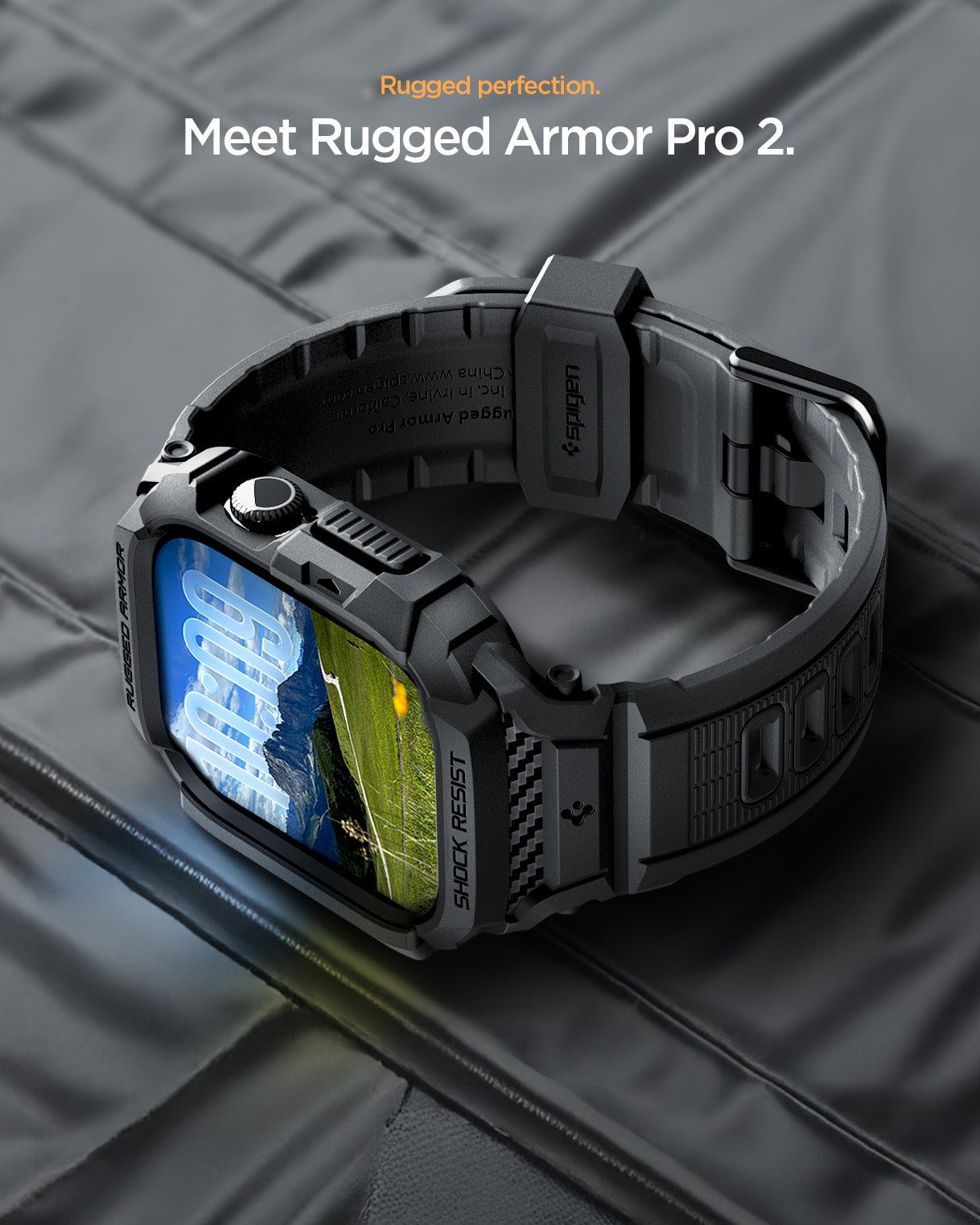 جراب ساعة Spigen Rugged Armor Pro 2 Case + Band for Apple Watch Series