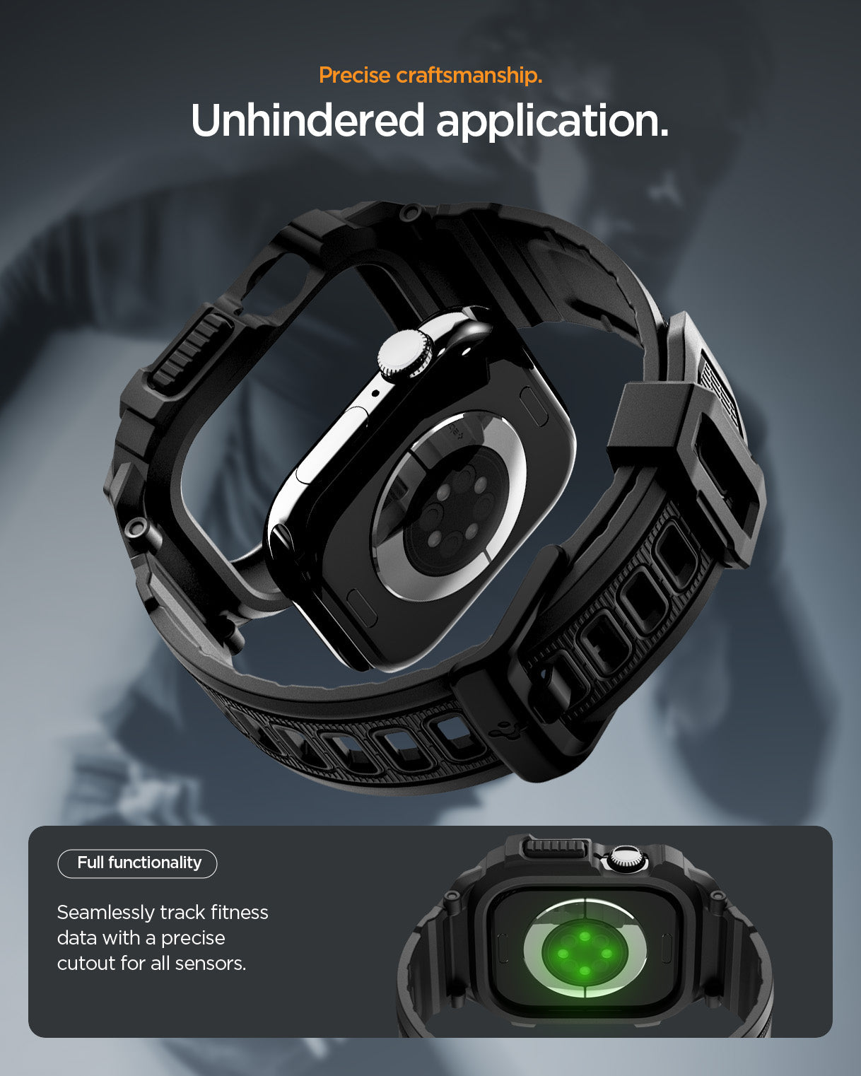 جراب ساعة Spigen Rugged Armor Pro 2 Case + Band for Apple Watch Series