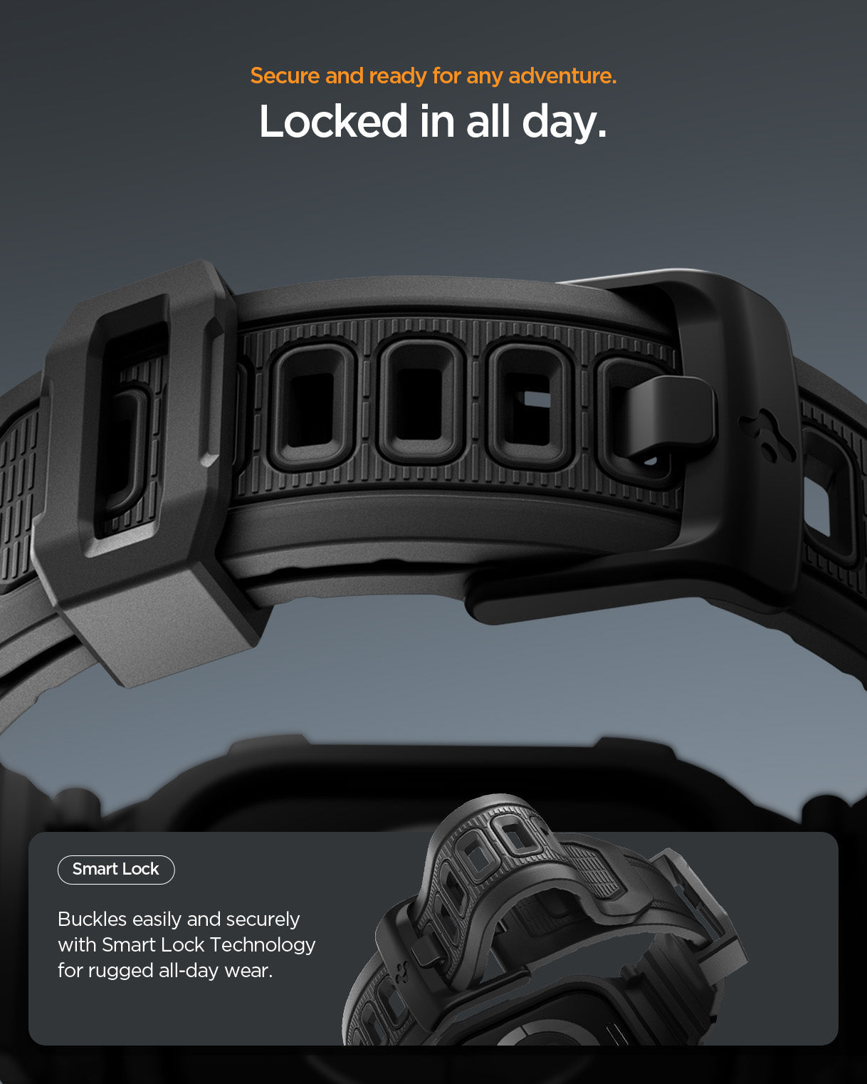 جراب ساعة Spigen Rugged Armor Pro 2 Case + Band for Apple Watch Series