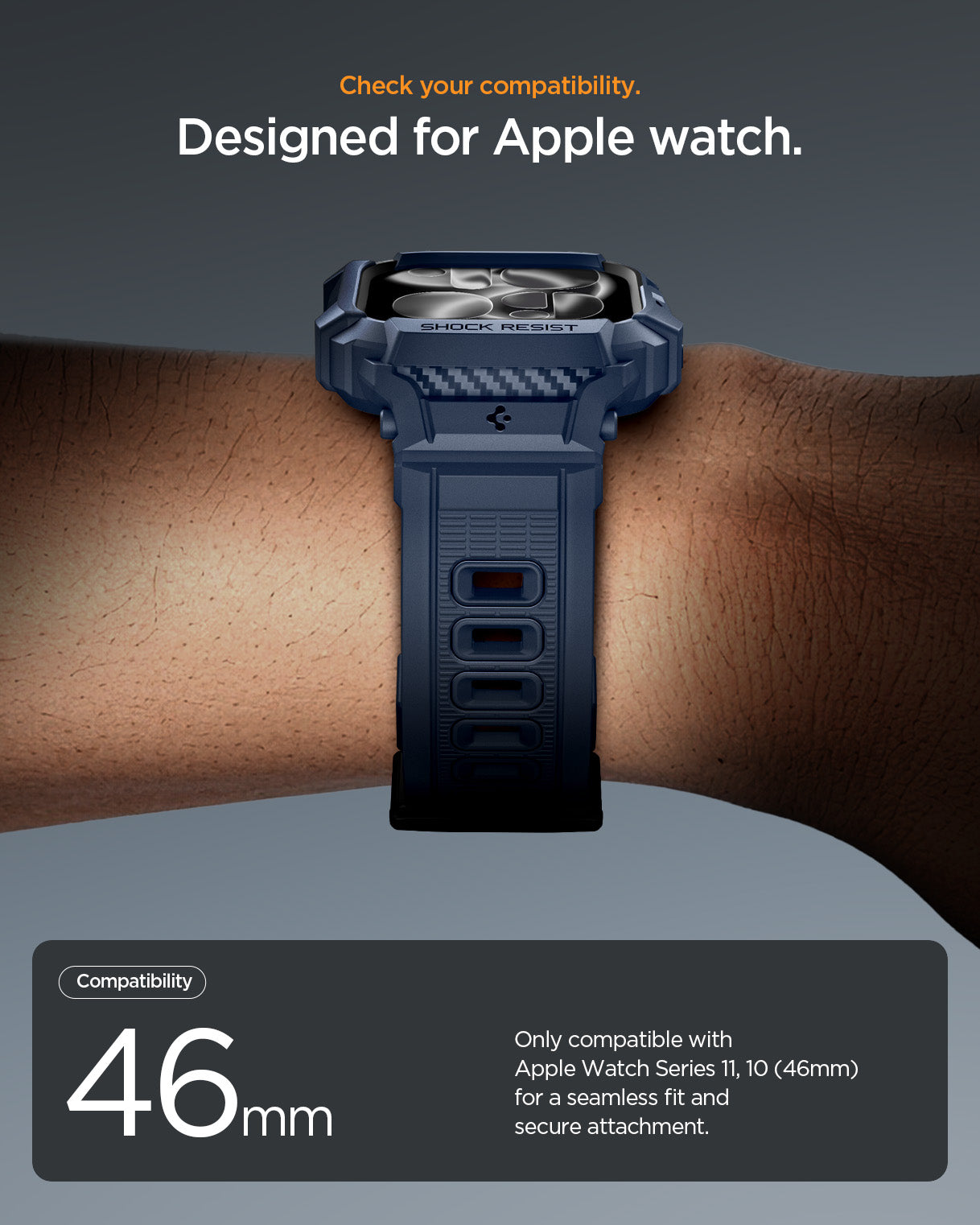 جراب ساعة Spigen Rugged Armor Pro 2 Case + Band for Apple Watch Series
