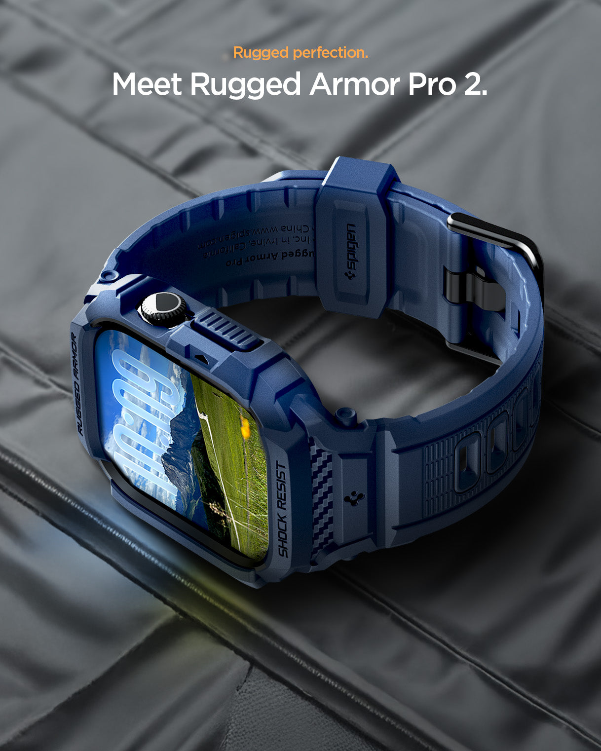 جراب ساعة Spigen Rugged Armor Pro 2 Case + Band for Apple Watch Series