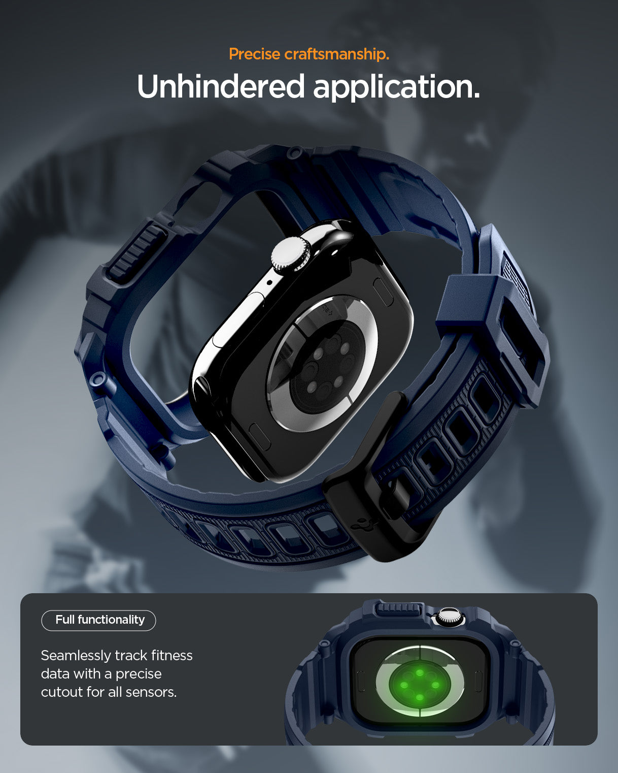 جراب ساعة Spigen Rugged Armor Pro 2 Case + Band for Apple Watch Series