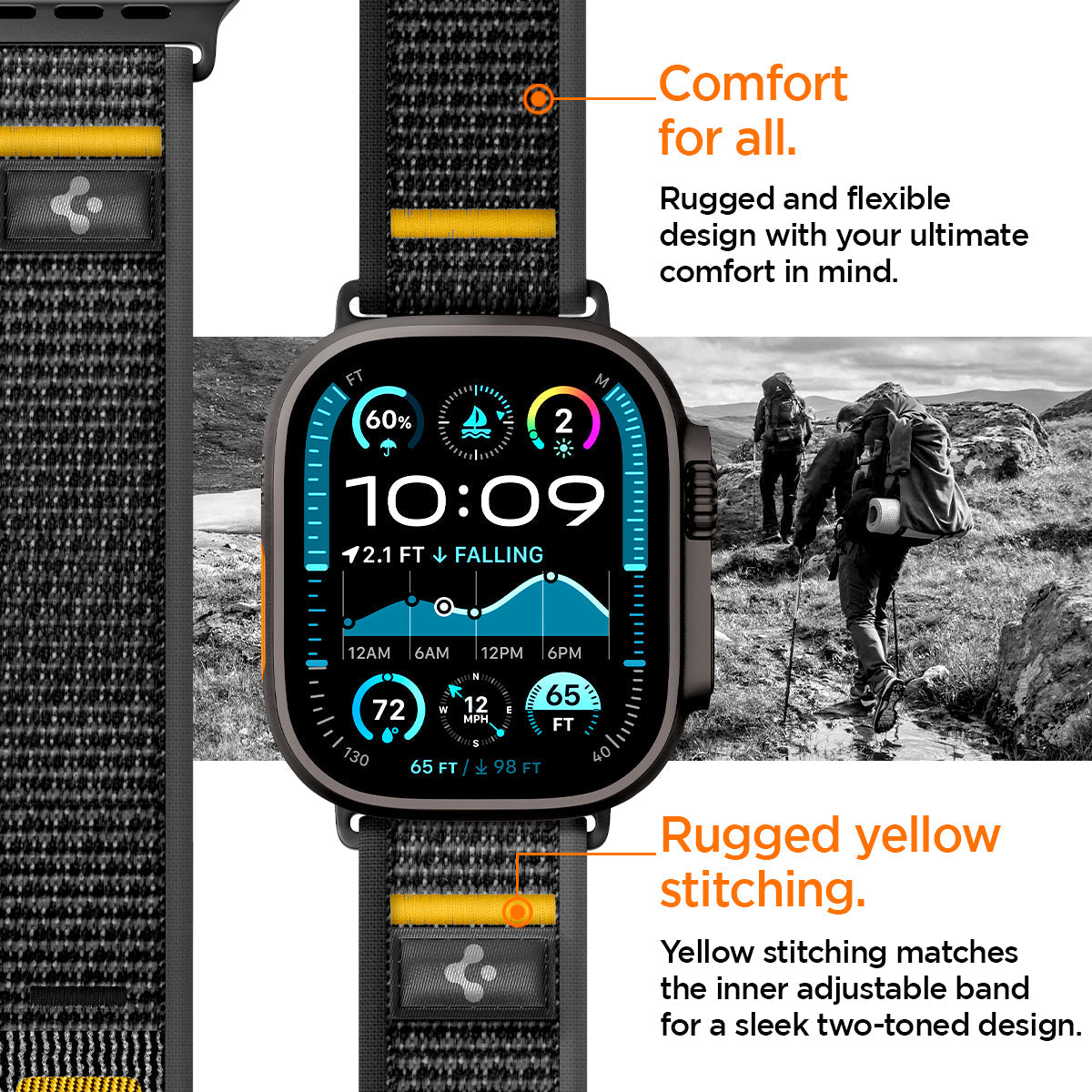 Spigen Athlex Air Watch Band for Apple Watch 49mm / 46mm / 45mm