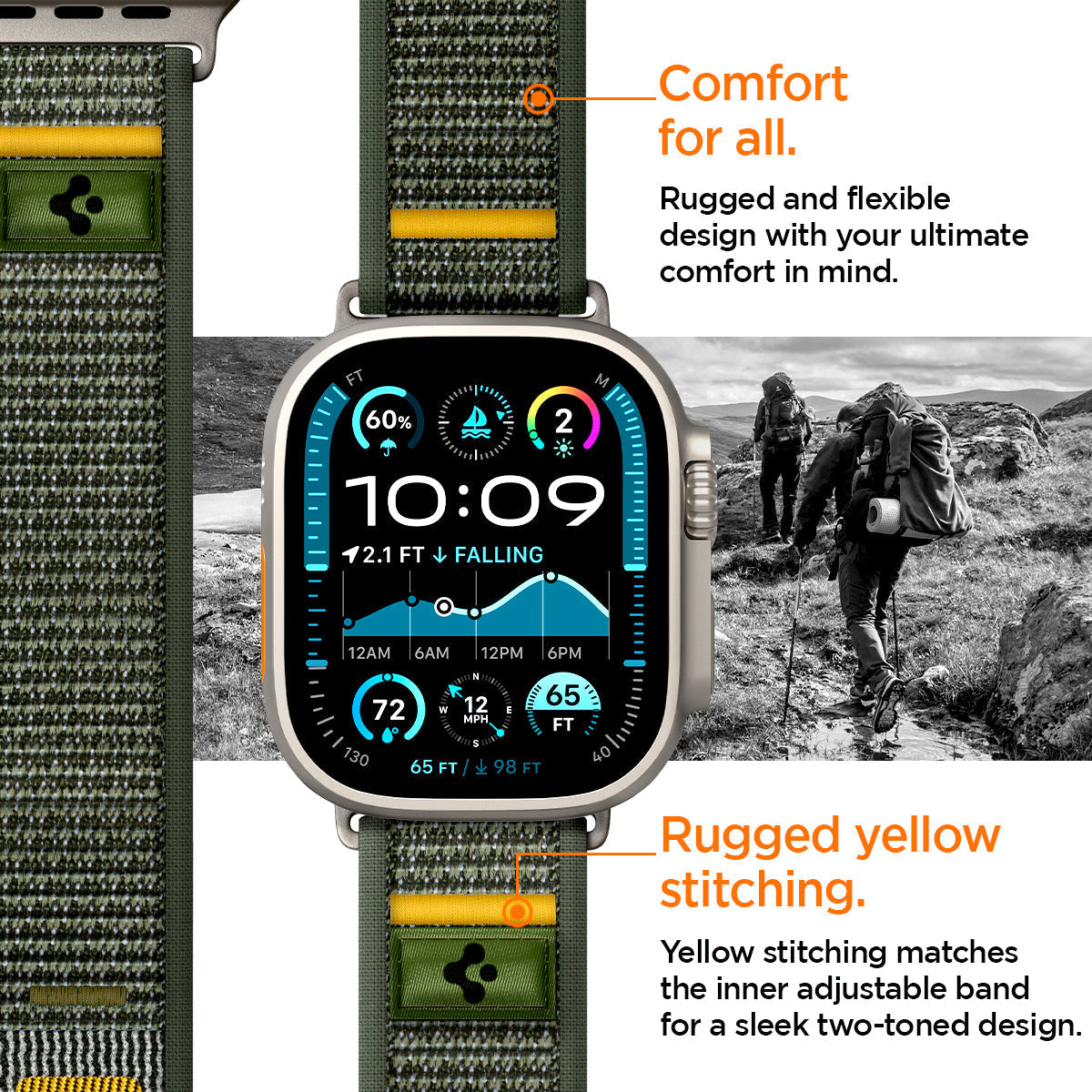 Spigen Athlex Air Watch Band for Apple Watch 49mm / 46mm / 45mm