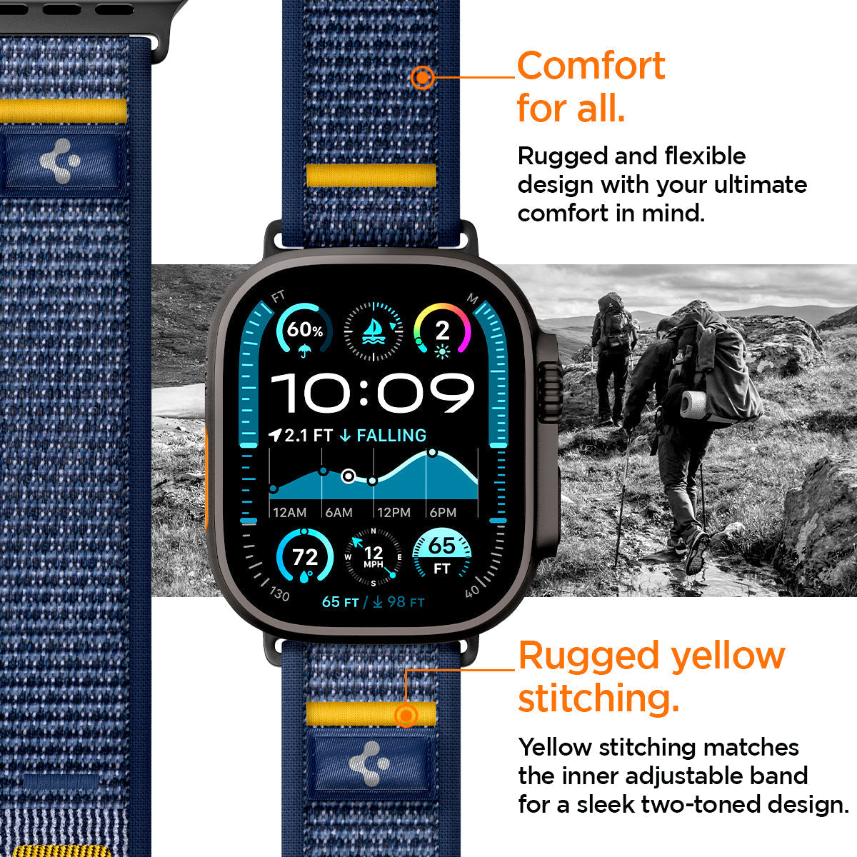 Spigen Athlex Air Watch Band for Apple Watch 49mm / 46mm / 45mm