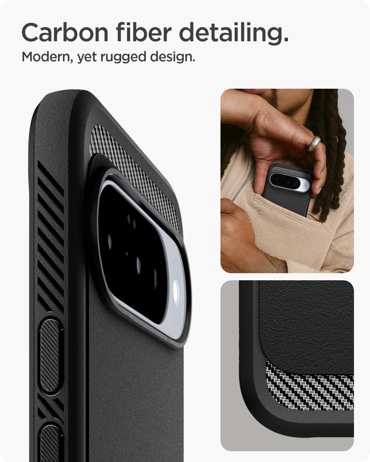 Spigen Rugged Armor (MagFit) for Google Pixel 10 Pro XL / 10 Pro / 10 with PixelSnap