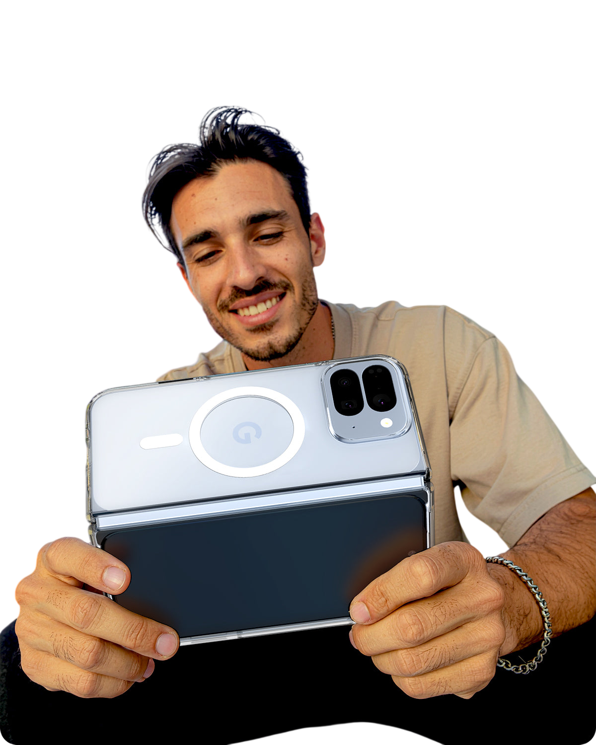 حافظة سبجن الترا هايبرد حلقة معدنية (ماج فيت) لجوجل بيكسل 10 برو فولد