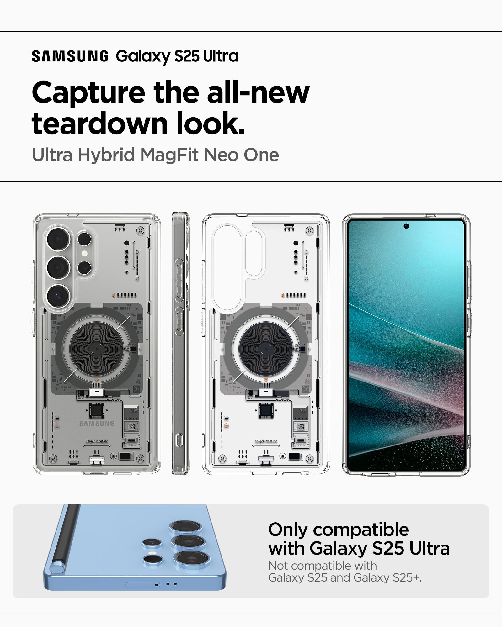 حافظة سبجن ألترا هايبرد نيو وان (ماج فيت) لهاتف سامسونج S25 ألترا