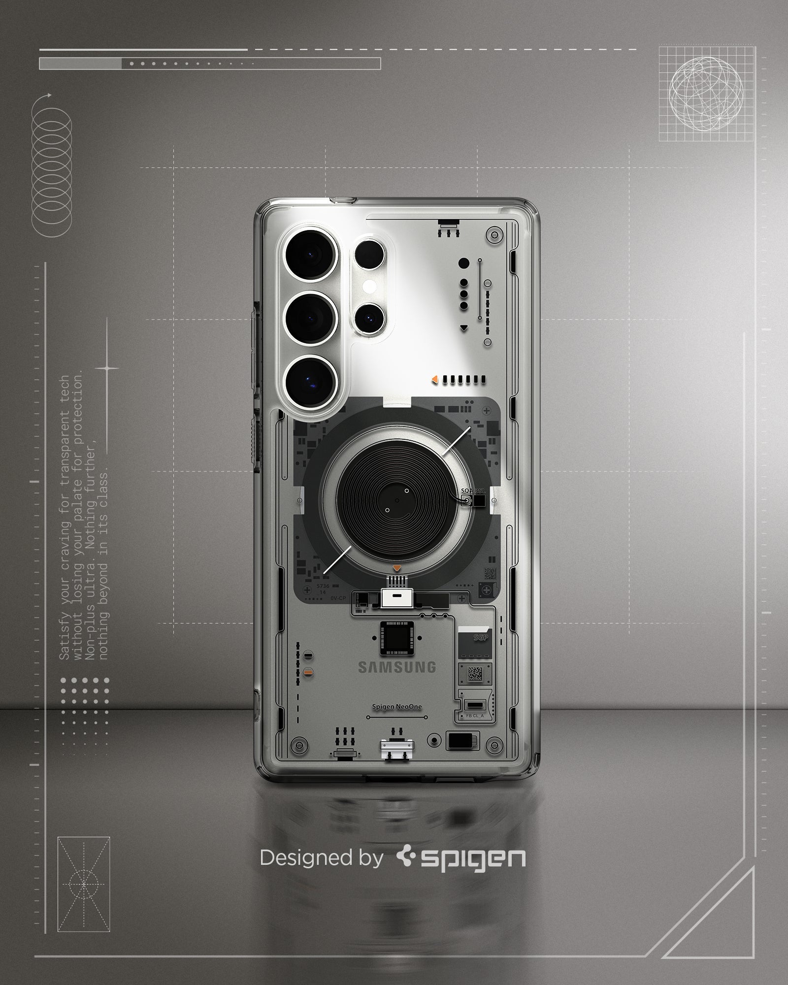 حافظة سبجن ألترا هايبرد نيو وان (ماج فيت) لهاتف سامسونج S25 ألترا