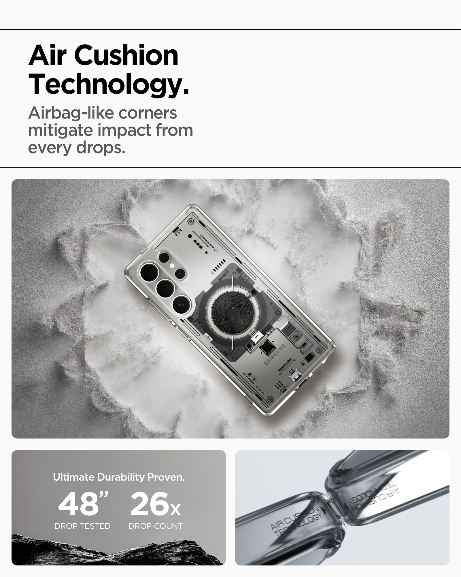 حافظة سبجن ألترا هايبرد نيو وان (ماج فيت) لهاتف سامسونج S25 ألترا