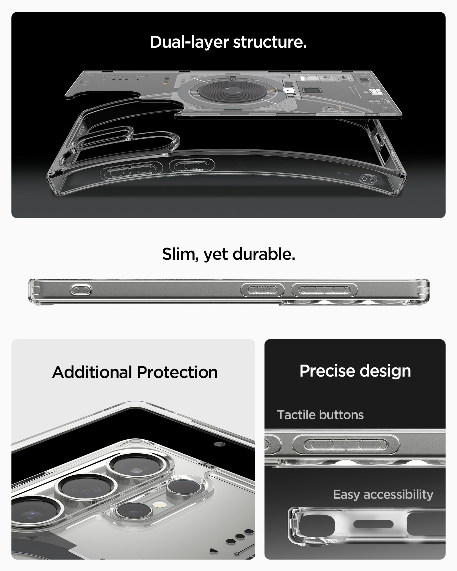 حافظة سبجن ألترا هايبرد نيو وان (ماج فيت) لهاتف سامسونج S25 ألترا