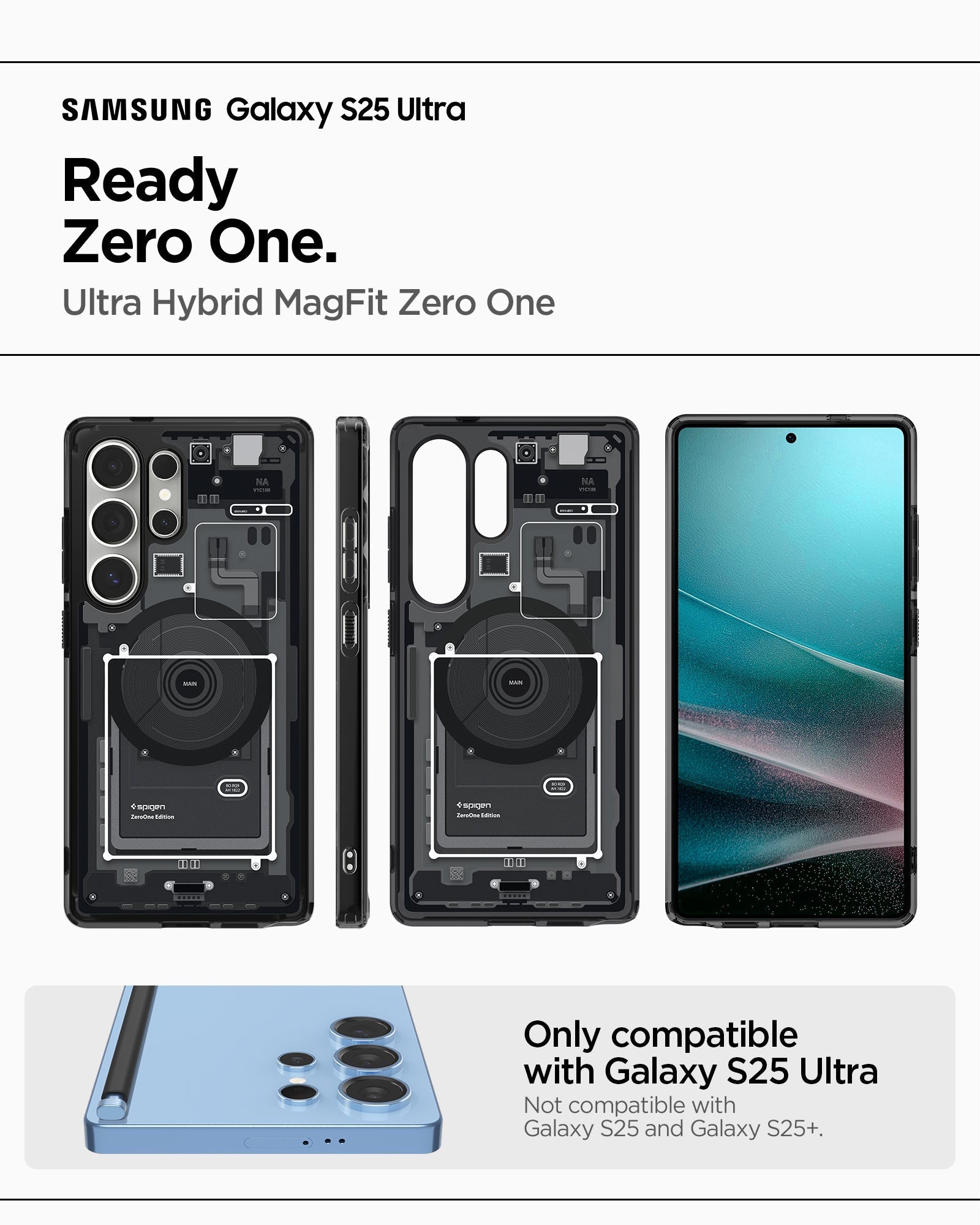 Spigen Ultra Hybrid Zero One (MagFit) Case for Samsung S25 Ulltra