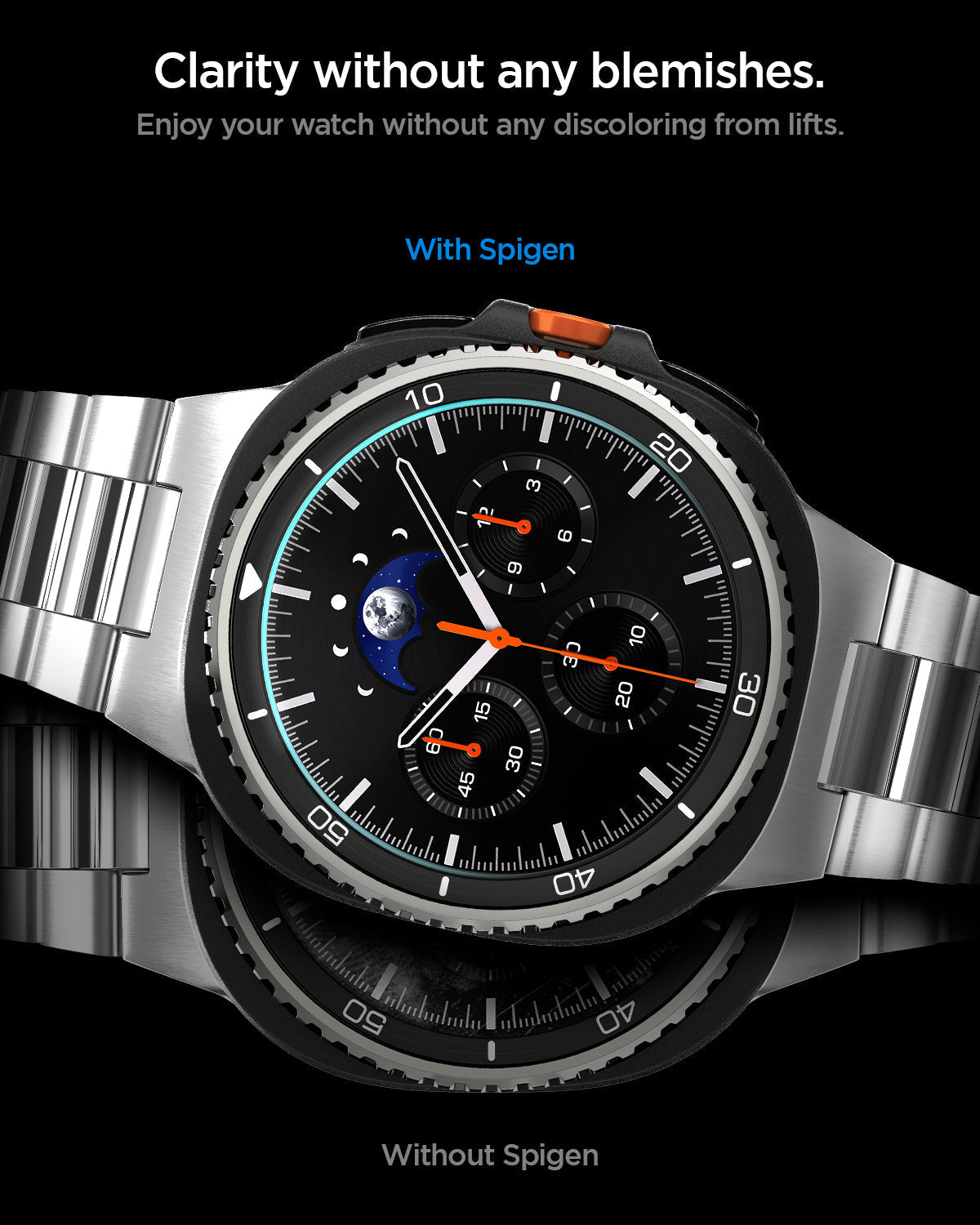 Spigen GLAS.tR EZ Fit Screen Protector for Samsung Galaxy Watch8 Classic - 2 Pack