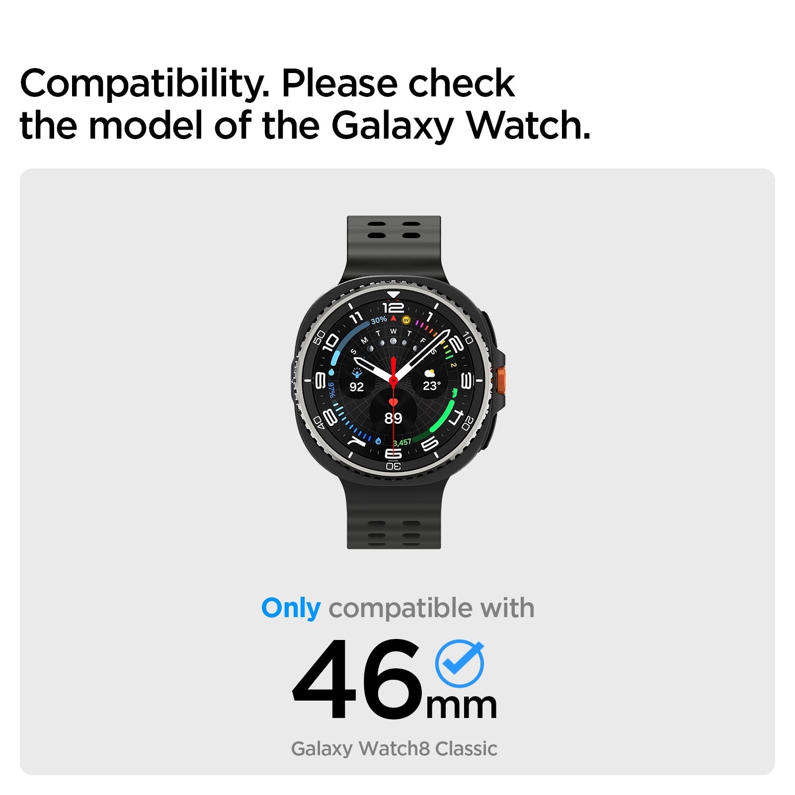 ساعة ذكية Spigen Bezel Tune for Samsung Galaxy Watch8 Classic 46mm - B