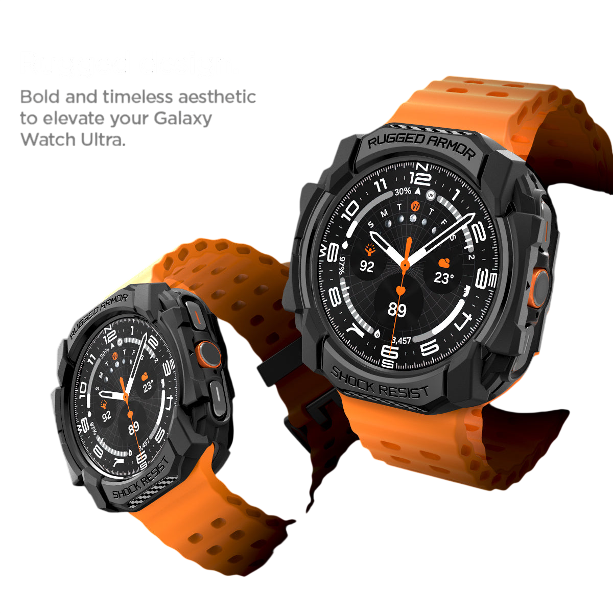 Spigen Rugged Armor Case for Samsung Watch Ultra 47mm (2025/2024)