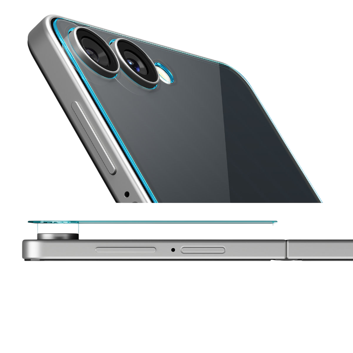 Spigen GLAS.tR EZ Fit Screen Protector for Samsung Galaxy Z Flip 7 - 2 Pack