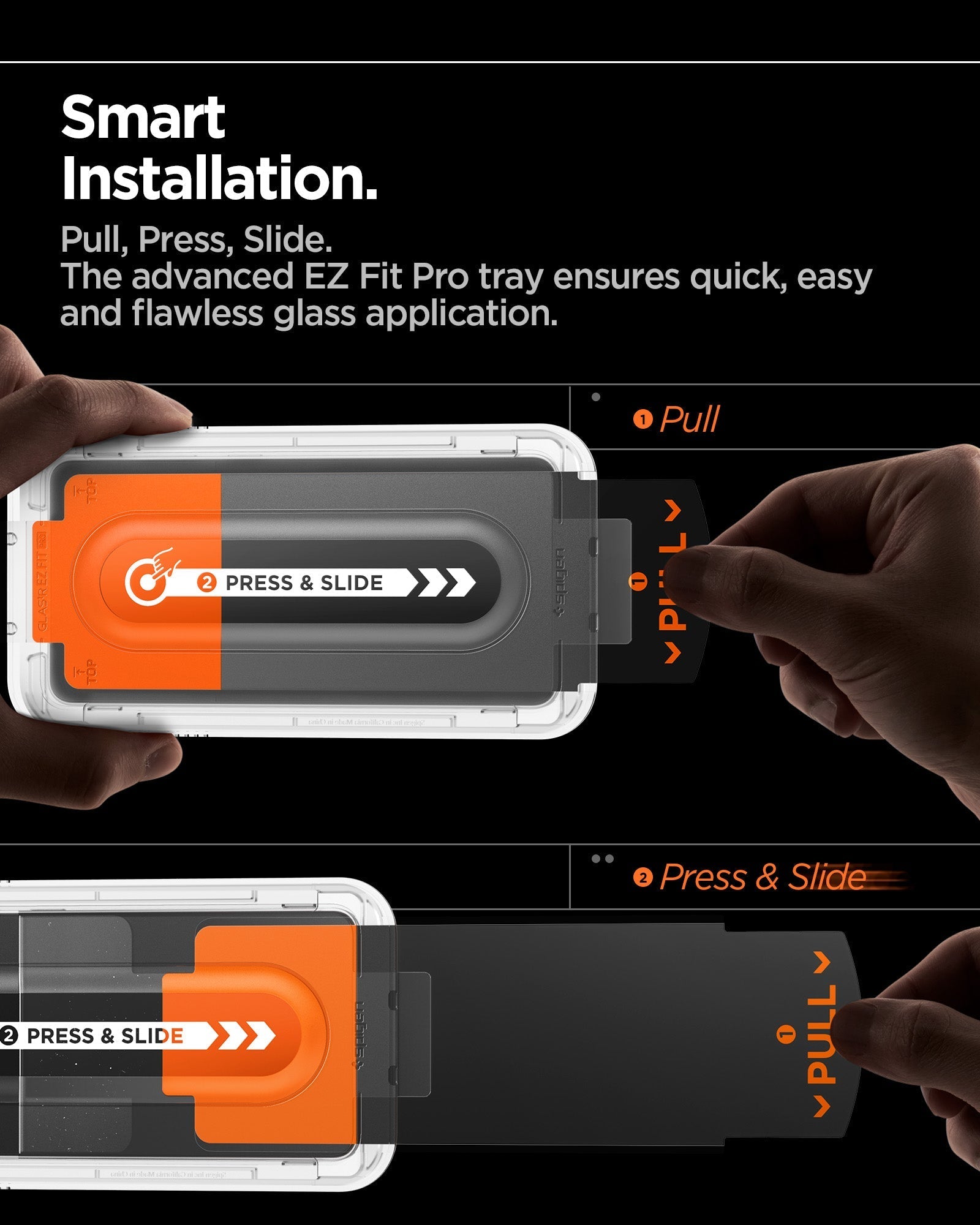 Spigen GLAS.tR EZ Fit Pro Screen Protector for Samsung Galaxy Z Fold 7 - 2 Pack