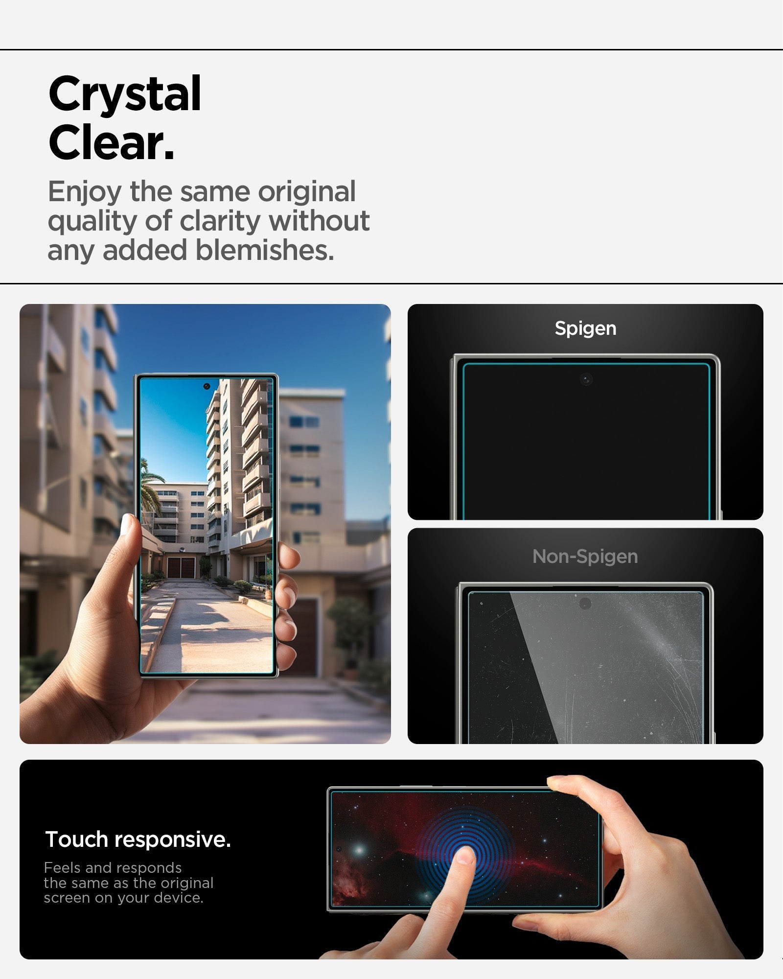 واقي شاشة سبجن GLAS.tR EZ Fit Pro لجهاز سامسونج جالاكسي Z Fold 7 - عبوة من 2