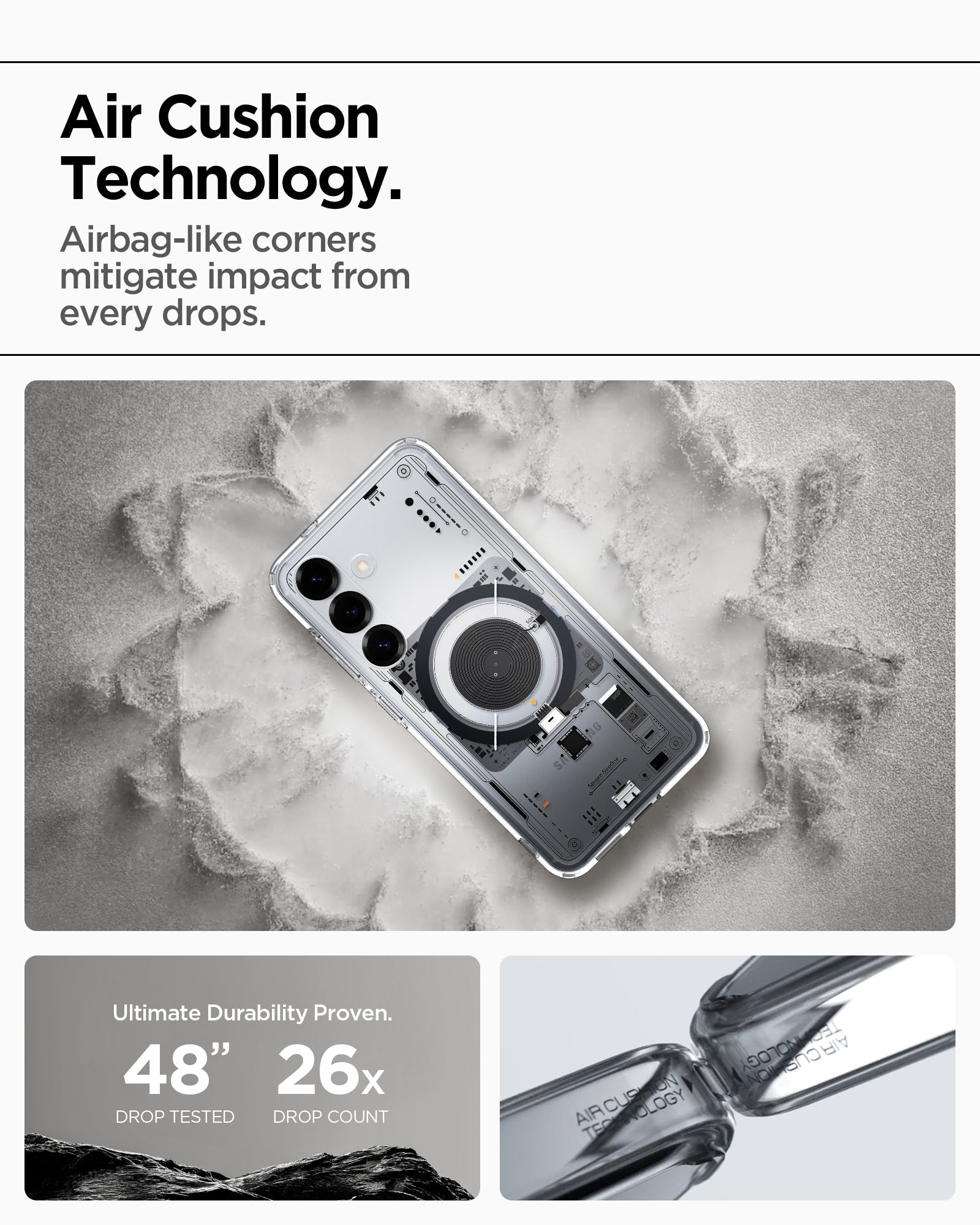 حافظة سبجن ألترا هايبرد نيو وان (ماج فيت) لهاتف سامسونج S25 ألترا