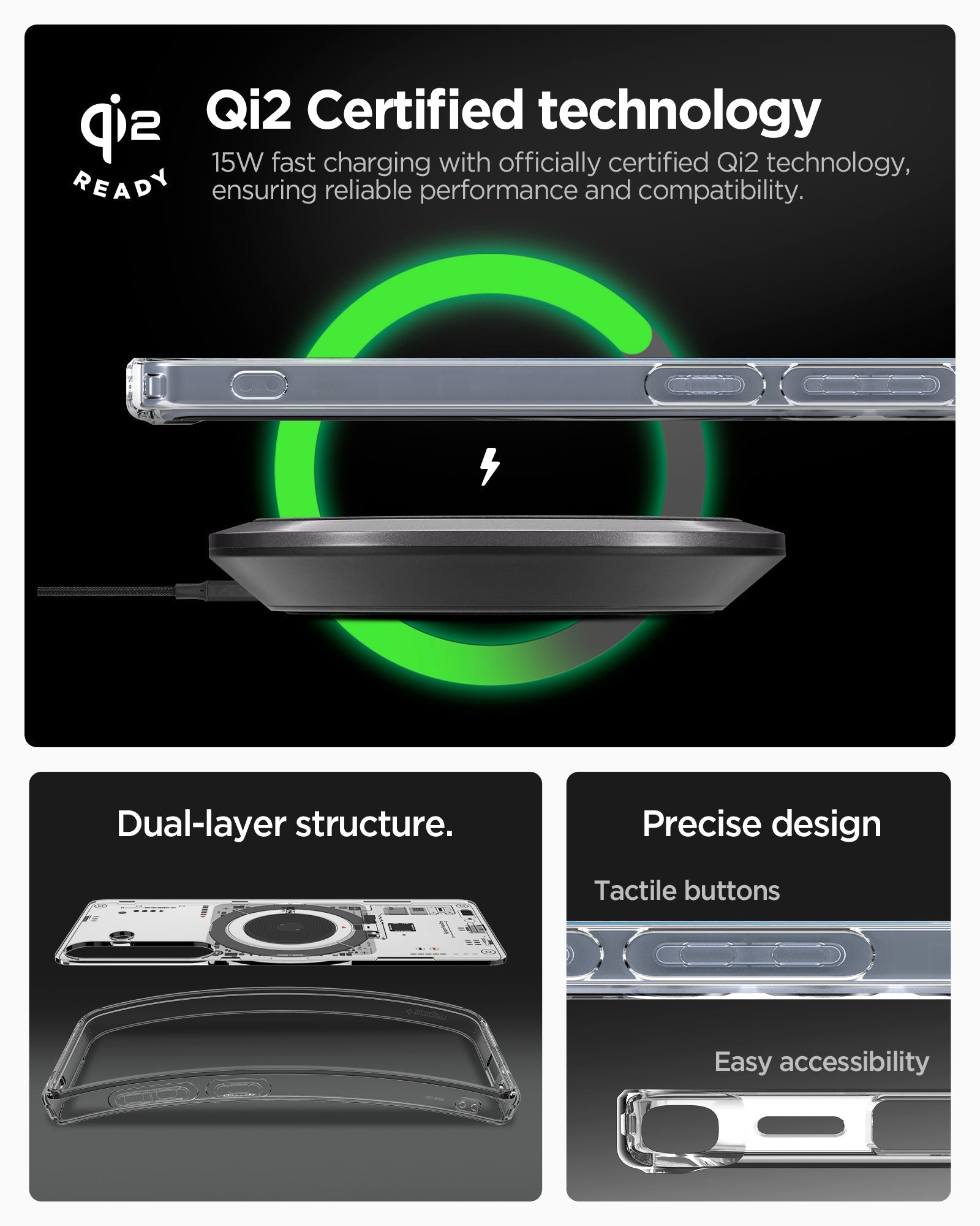 حافظة سبجن ألترا هايبرد نيو وان (ماج فيت) لهاتف سامسونج S25 ألترا