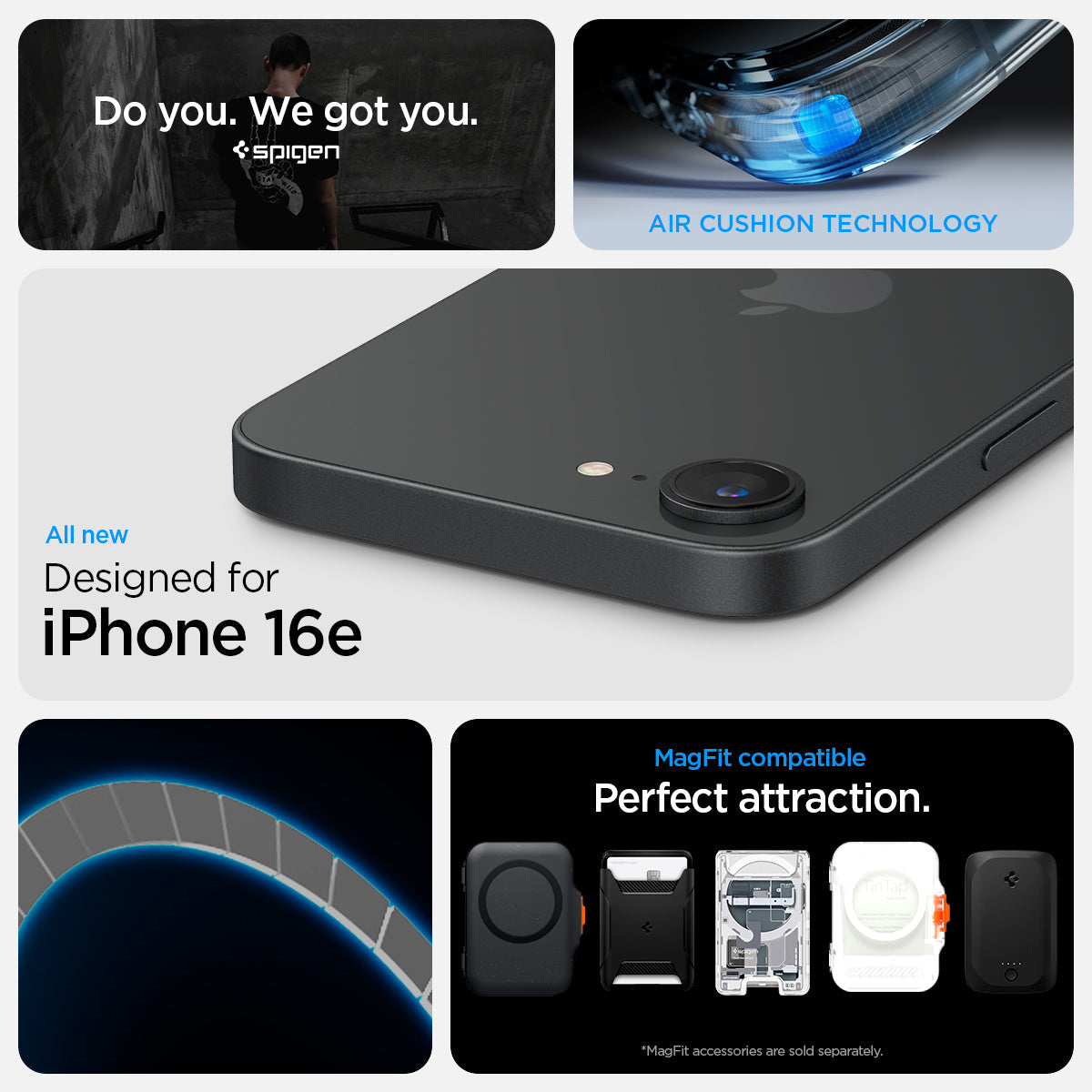 جراب Spigen Ultra Hybrid (MagFit) Case for iPhone 17e / 16e