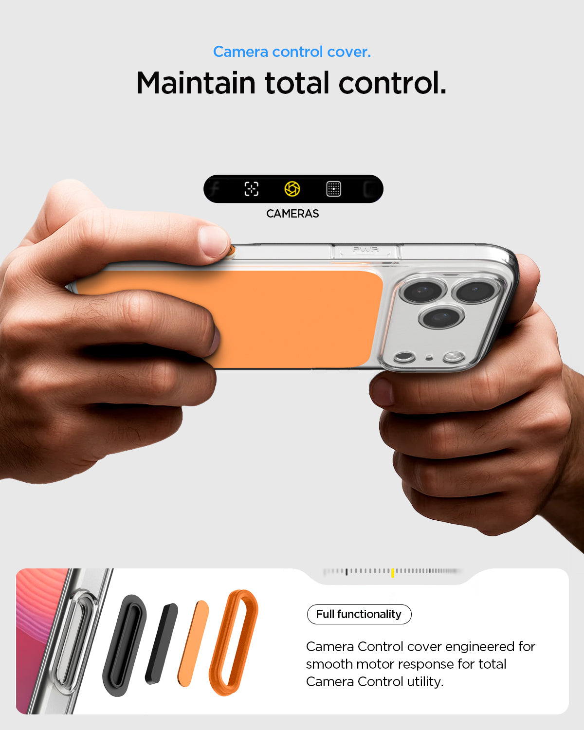 Spigen Ultra Hybrid T (MagFit) Case for iPhone 17 Pro & Pro Max - Glossy Orange