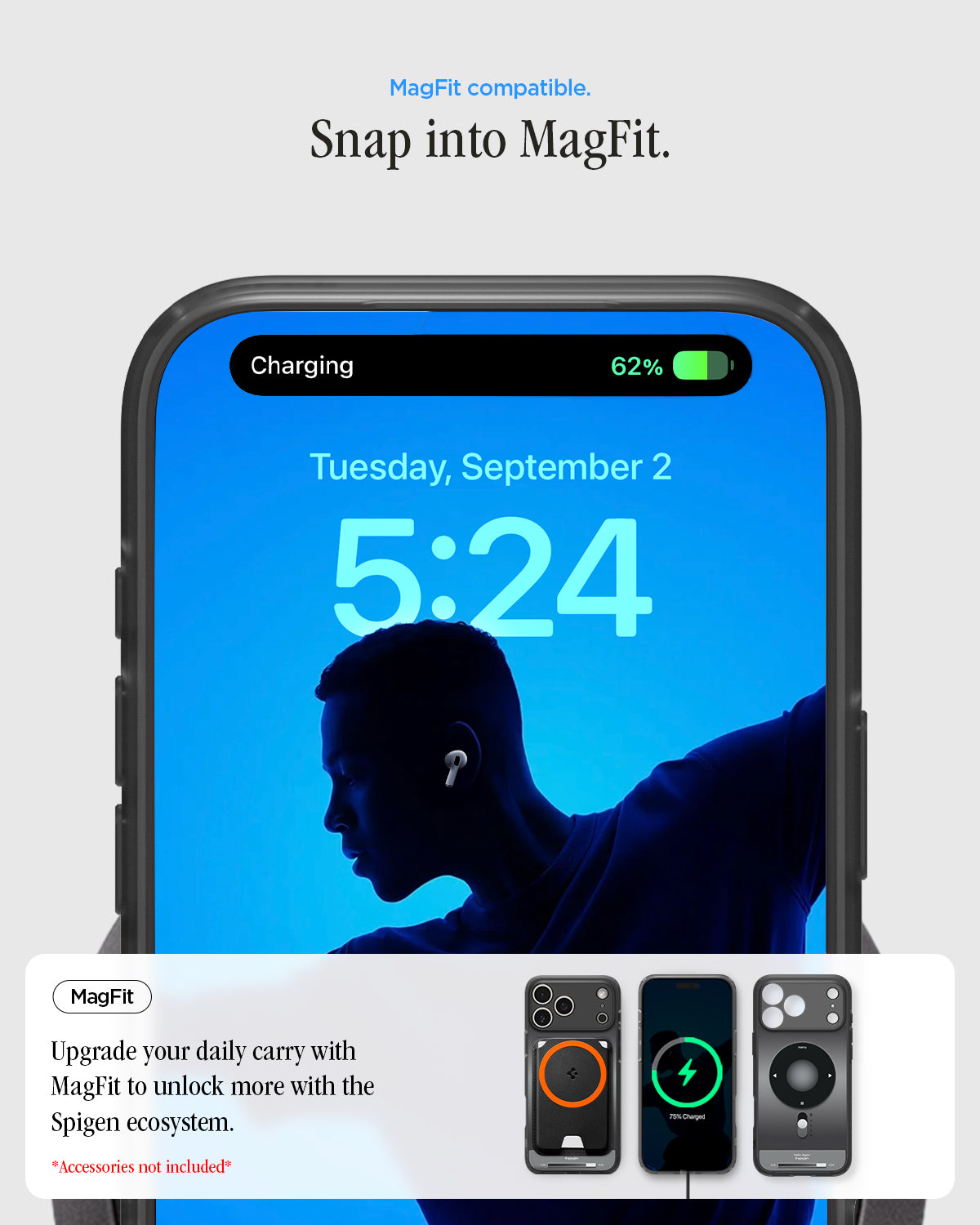غلاف سبجن الترا هايبرد كلاسيك (ماج فيت) لآيفون 17 برو ماكس