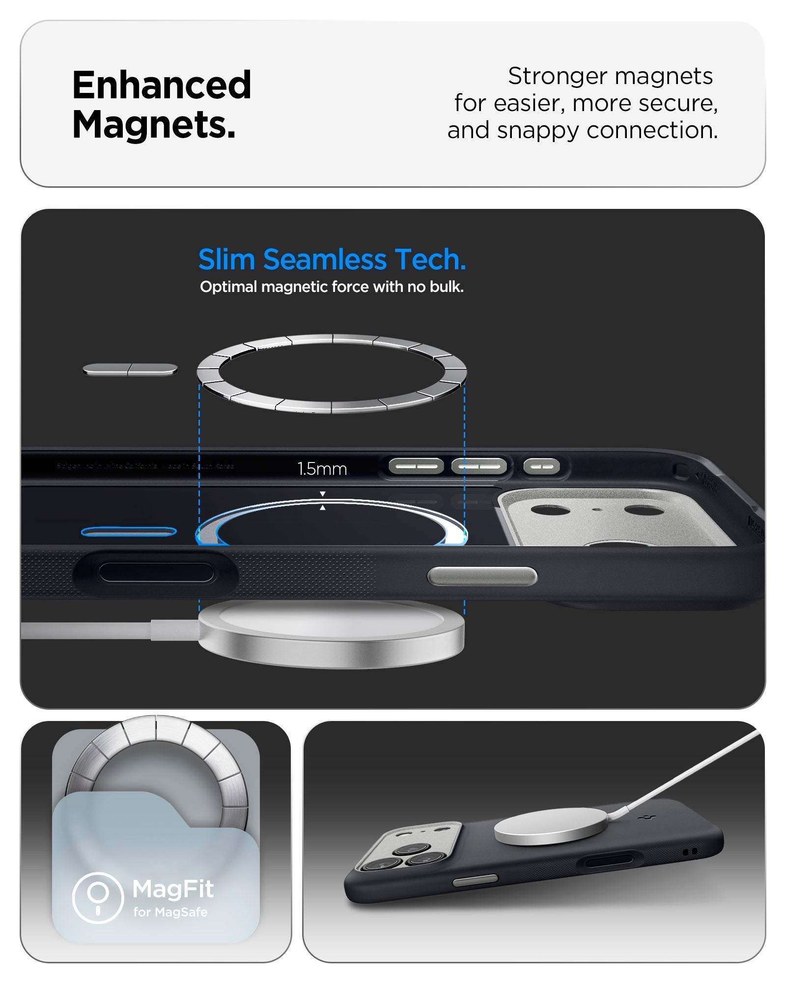 Spigen Nano Pop (Mag Fit) Case for iPhone 17 Pro Max - Black Sesame #color_black-sesame