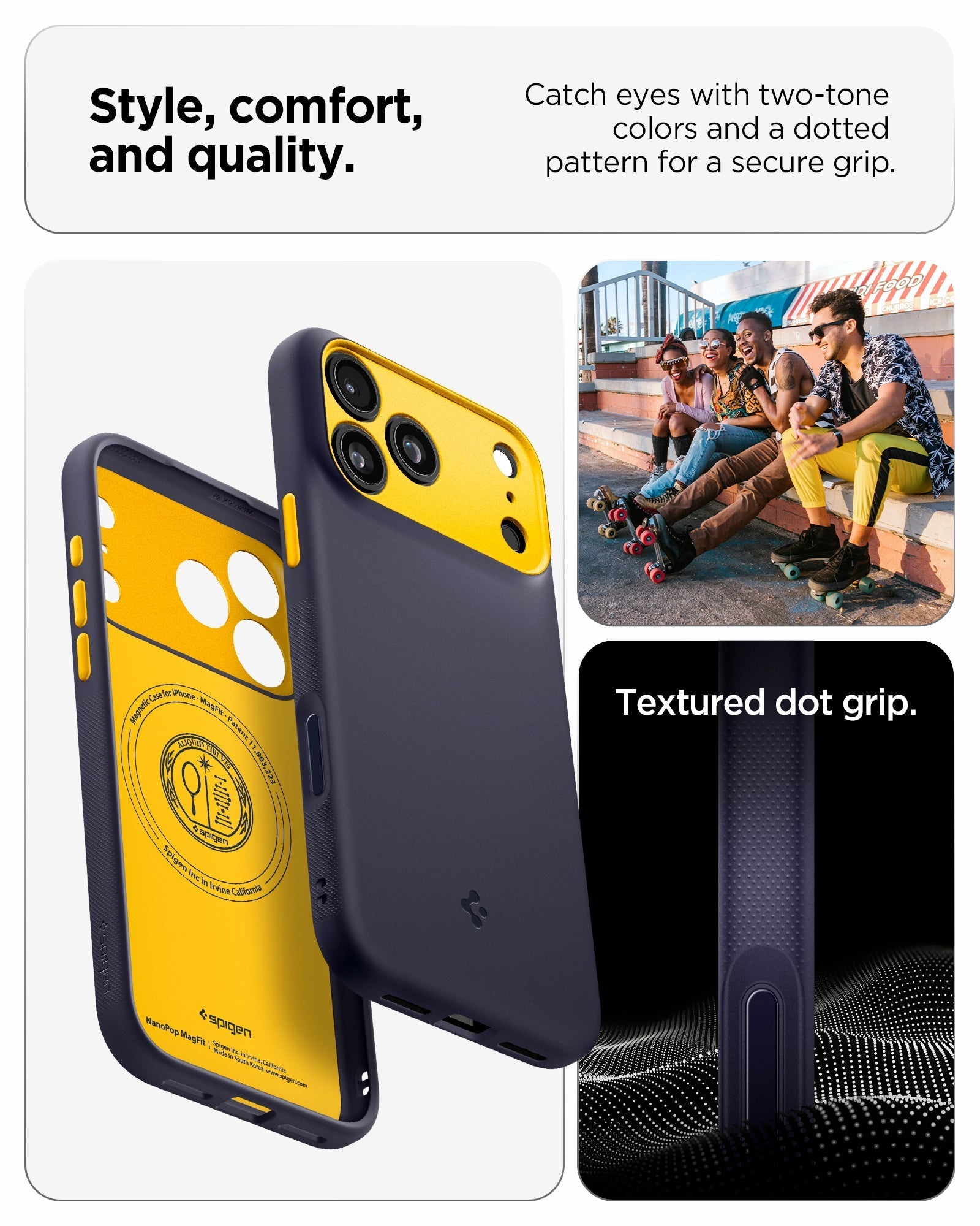 Spigen Nano Pop (Mag Fit) Case for iPhone 17 Pro Max - Blueberry Navy #color_blueberry-navy