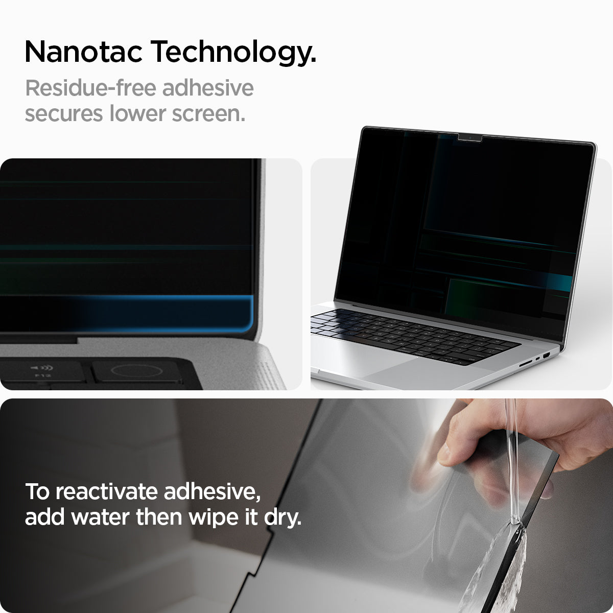 Spigen Safe View Privacy Screen Protector for MacBook Pro (M5 / M4 / M3 / M2 / M1) - MacBook Pro 14-inch