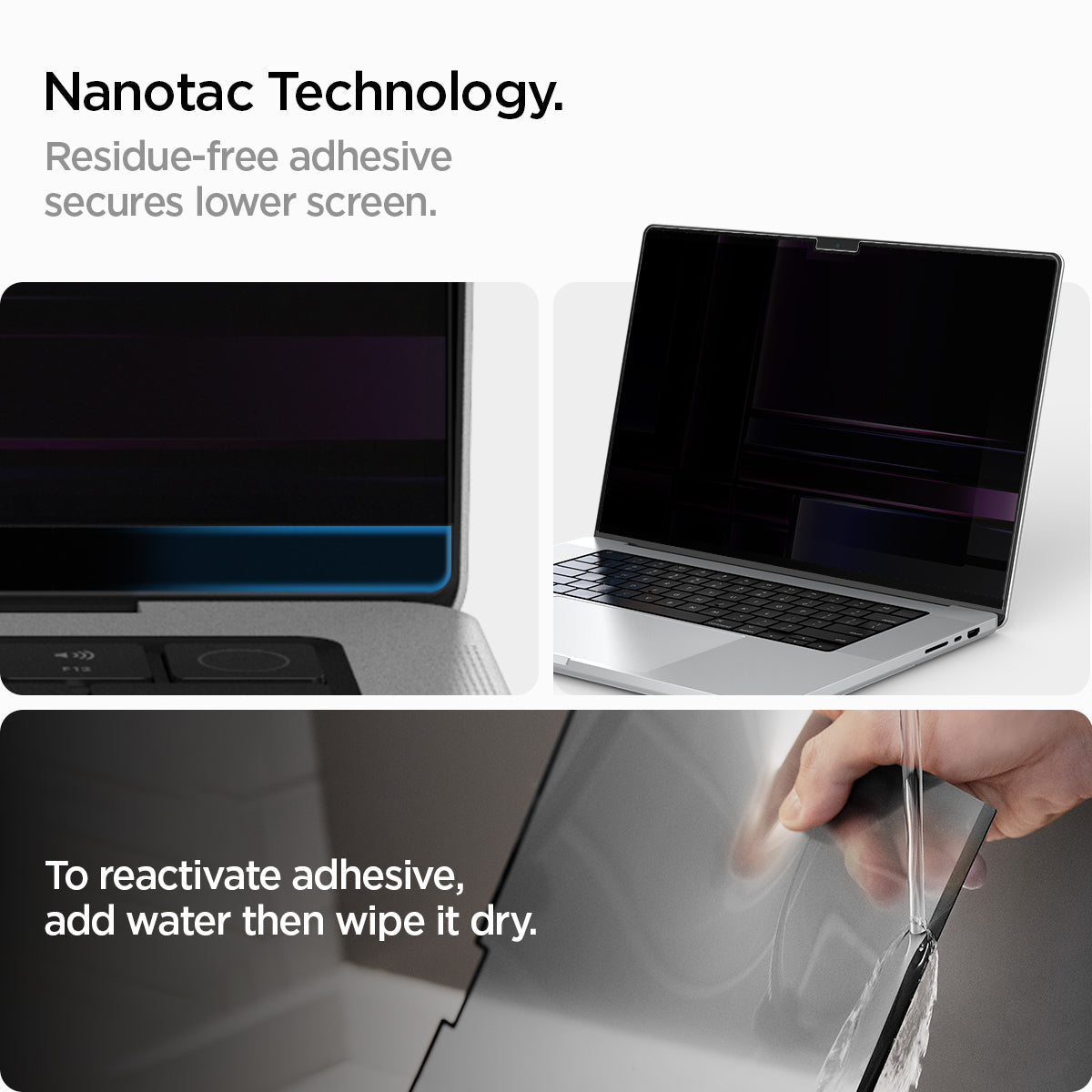 Spigen Safe View Privacy Screen Protector for MacBook Pro (M5 / M4 / M3 / M2 / M1) - MacBook Pro 16-inch
