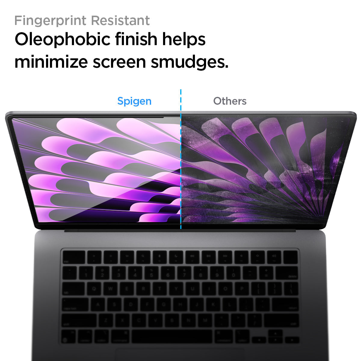 Spigen GLAS.tR SLIM Screen Protector for MacBook Air (M5 / M4 / M3 / M2) - MacBook Air 15-inch