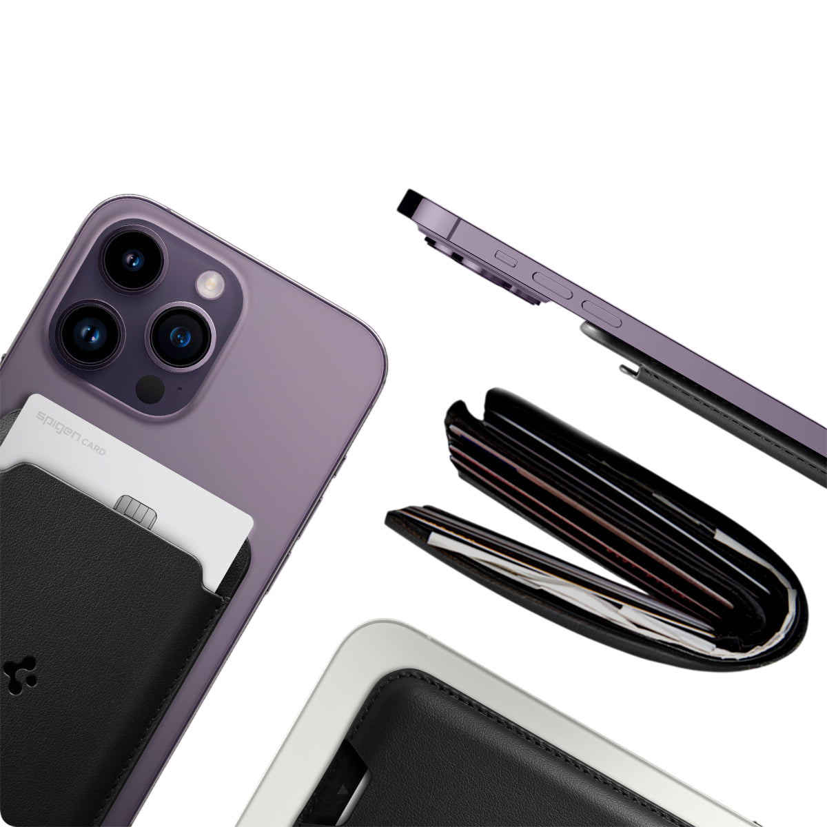 Spigen حامل بطاقات MagSafe طراز Valentinus (MagFit)