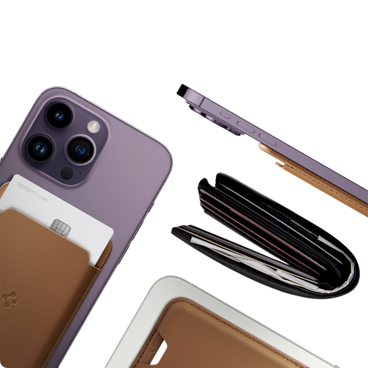 Spigen حامل بطاقات MagSafe طراز Valentinus (MagFit)