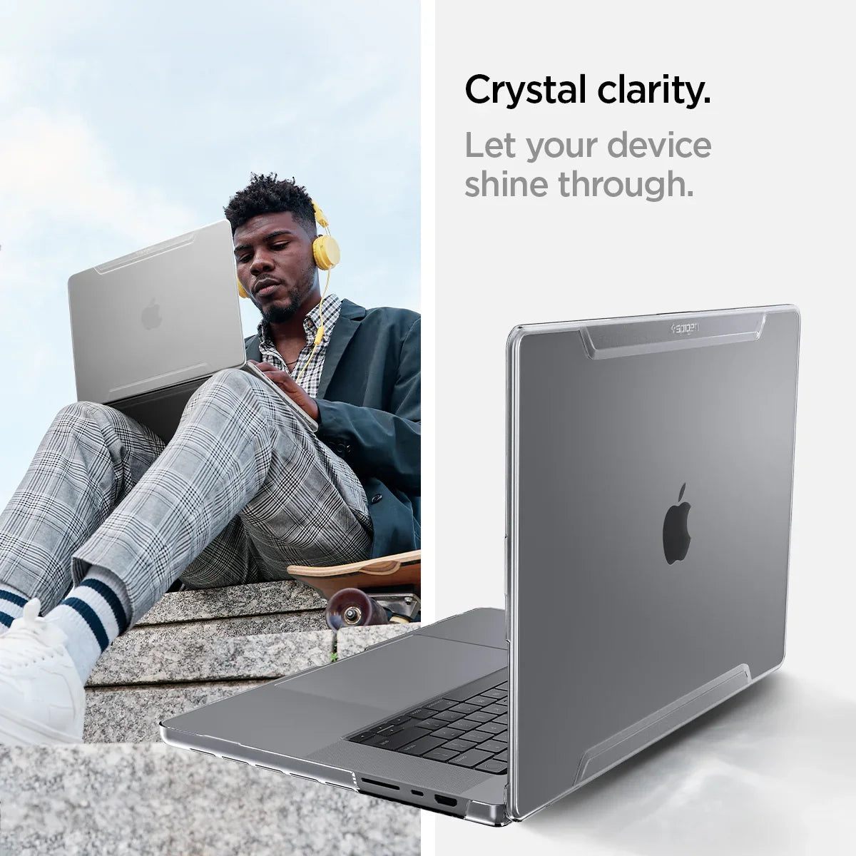 Spigen Thin Fit Clear Case for MacBook Pro 14" M5 / M4 / M3 / M2 / M1