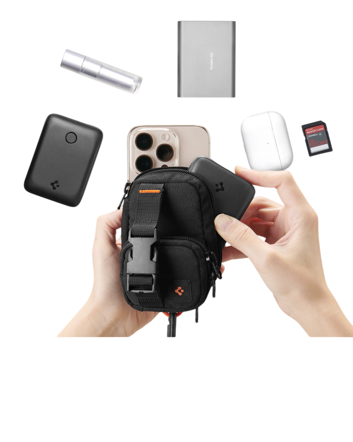 حافظة بطاقات Spigen Snap Zip (MagFit) MagSafe Card Holder