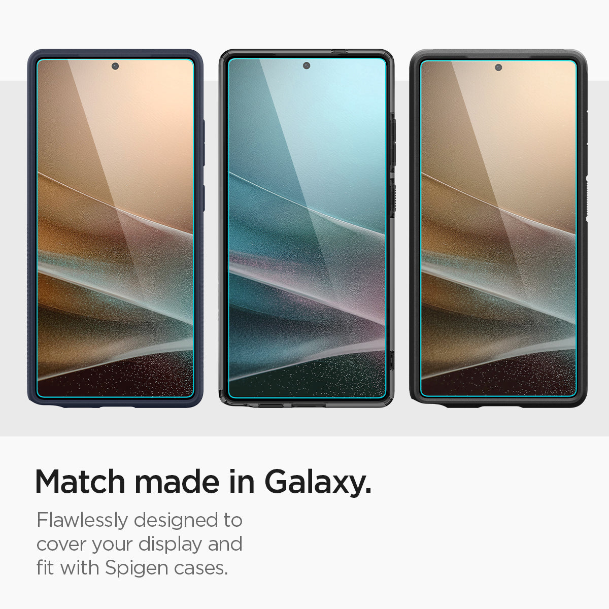 حامي شاشة Spigen GLAS.tR EZ Fit لجهاز Samsung Galaxy S25 Ultra - عبوة من 2