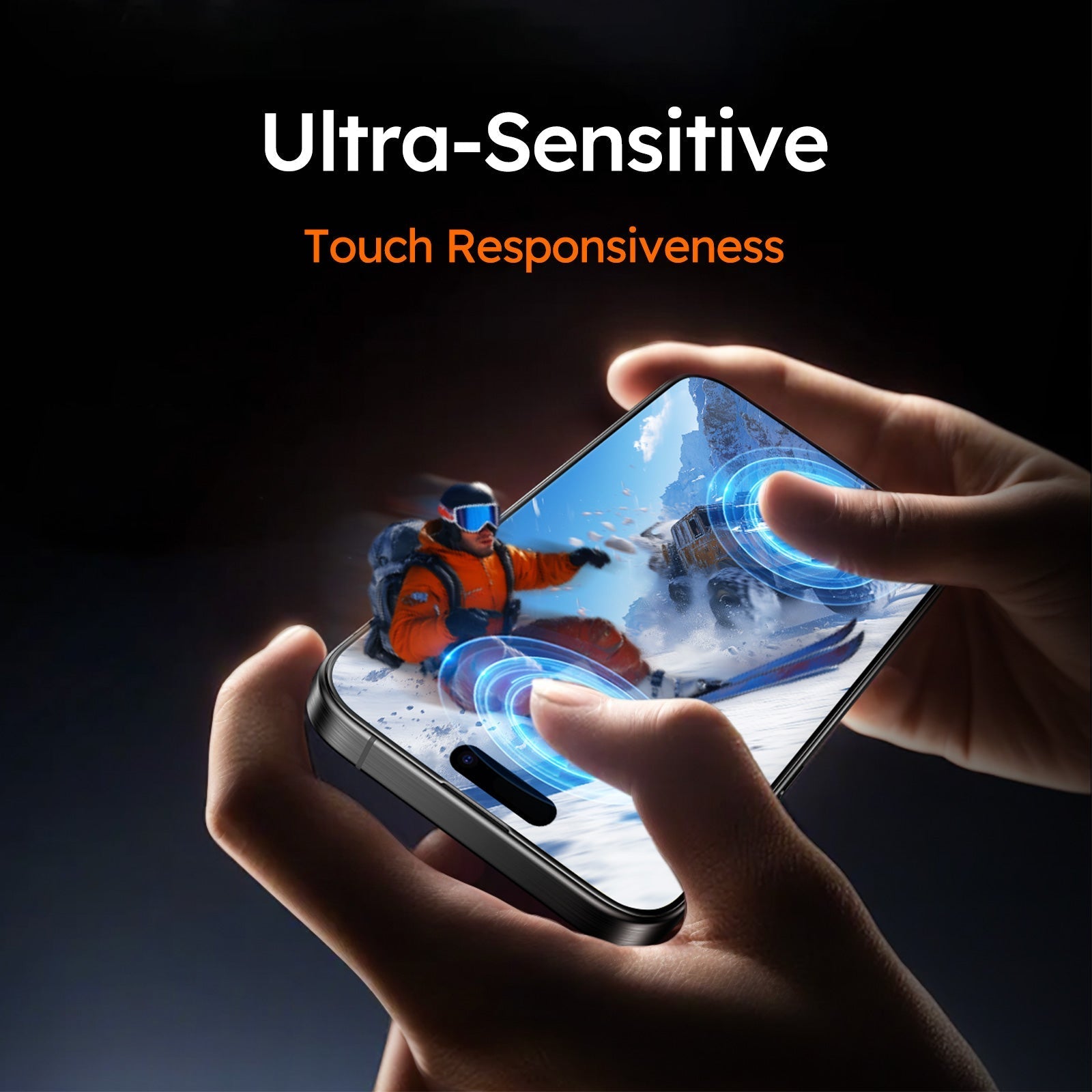واقي شاشة الخصوصية الزجاجي المقسى TORRAS GlassGo لجهاز iPhone 16 Plus - عبوة واحدة