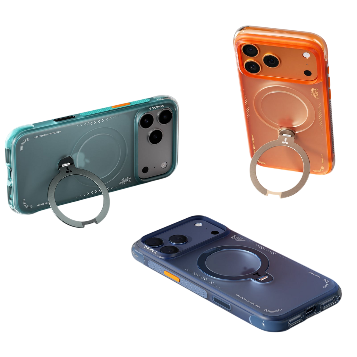 Torras Ostand Q3 Air for iPhone 17 Pro Max - Cosmic Orange