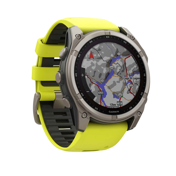 Fenix 8 51mm Solar Amp Yellow - left