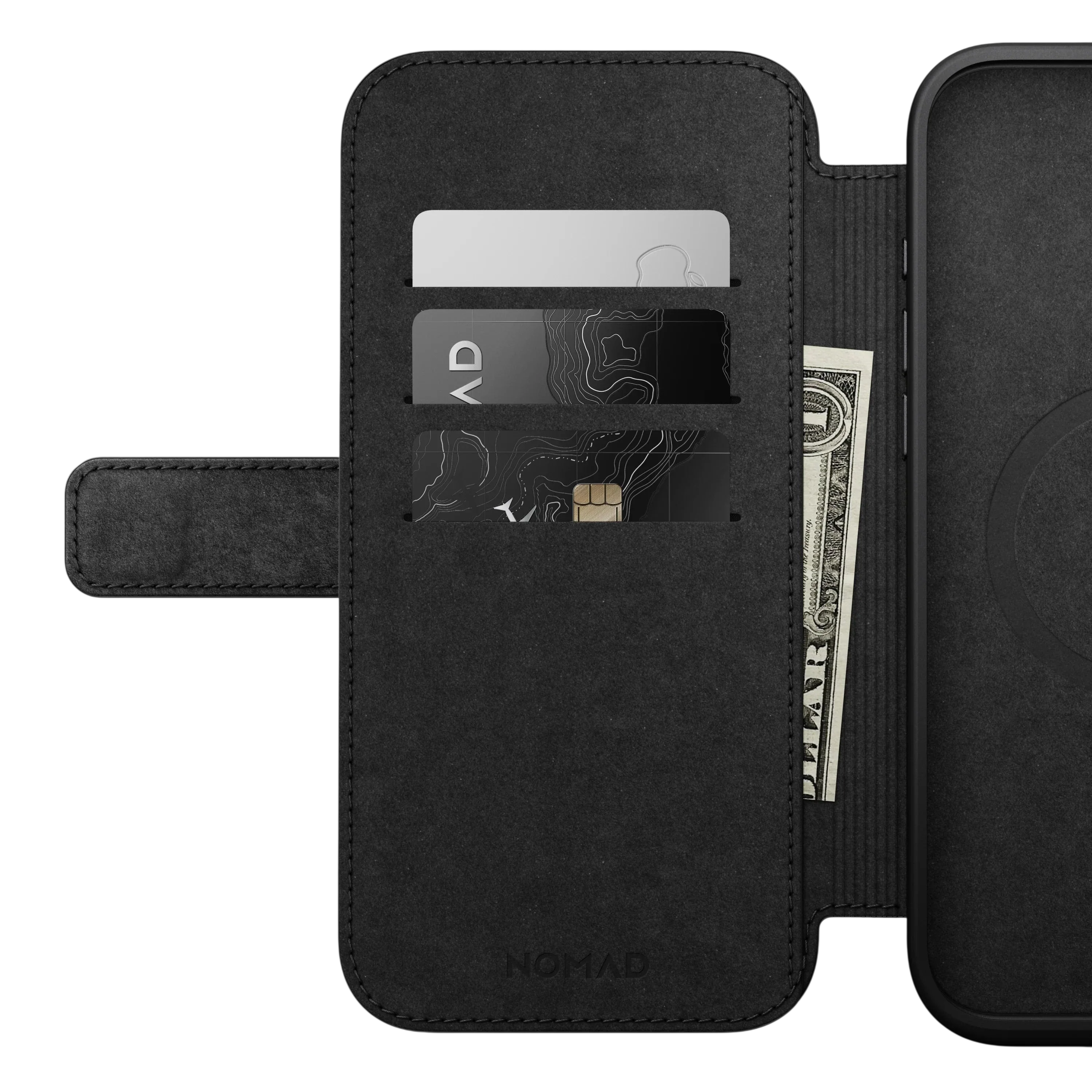 Nomad Modern Leather Folio Case for iPhone 16 Pro Max (Nomad Leather)