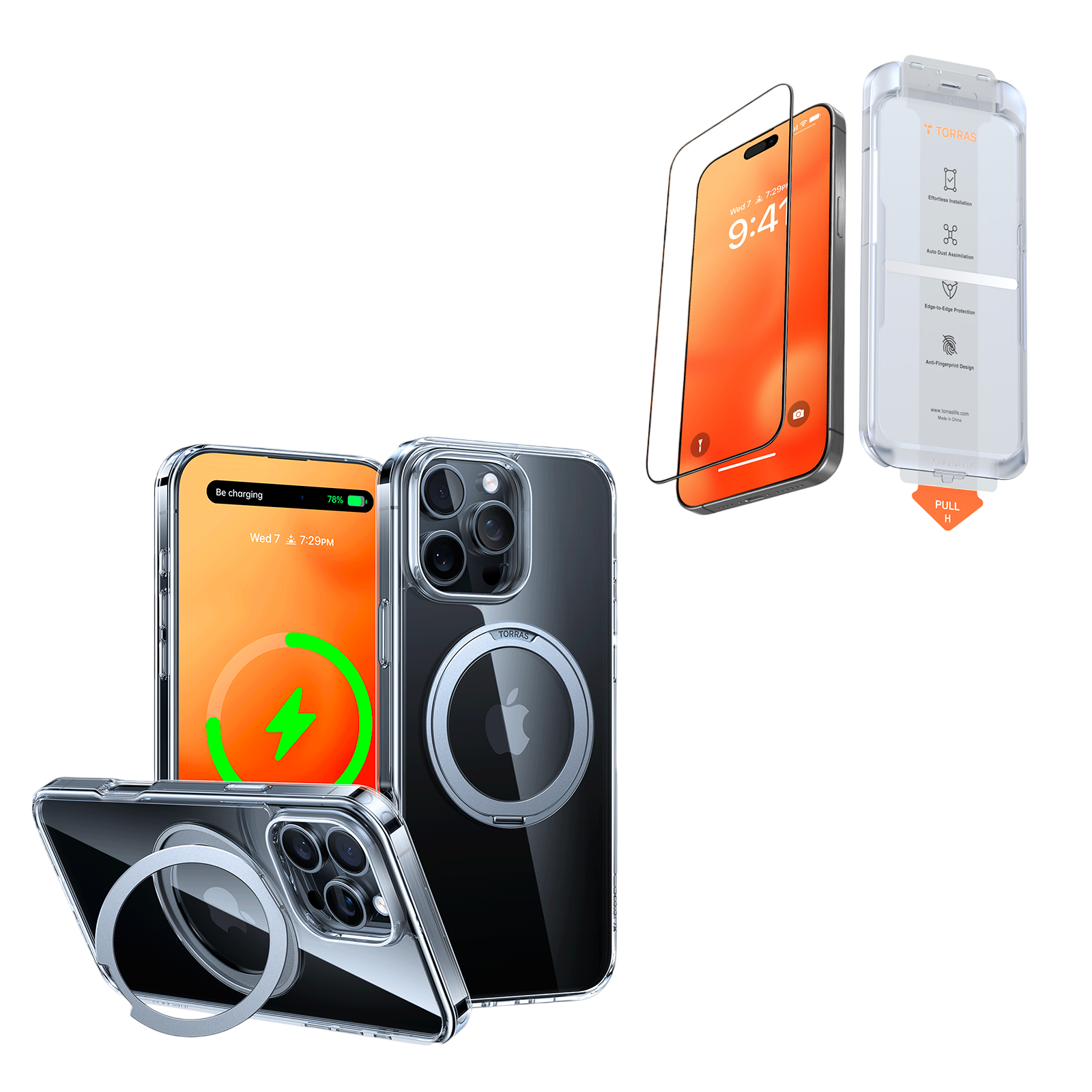 TOORAS Ostand Pro 360° Rotate Stand MagSafe Case for iPhone 16 Pro Max