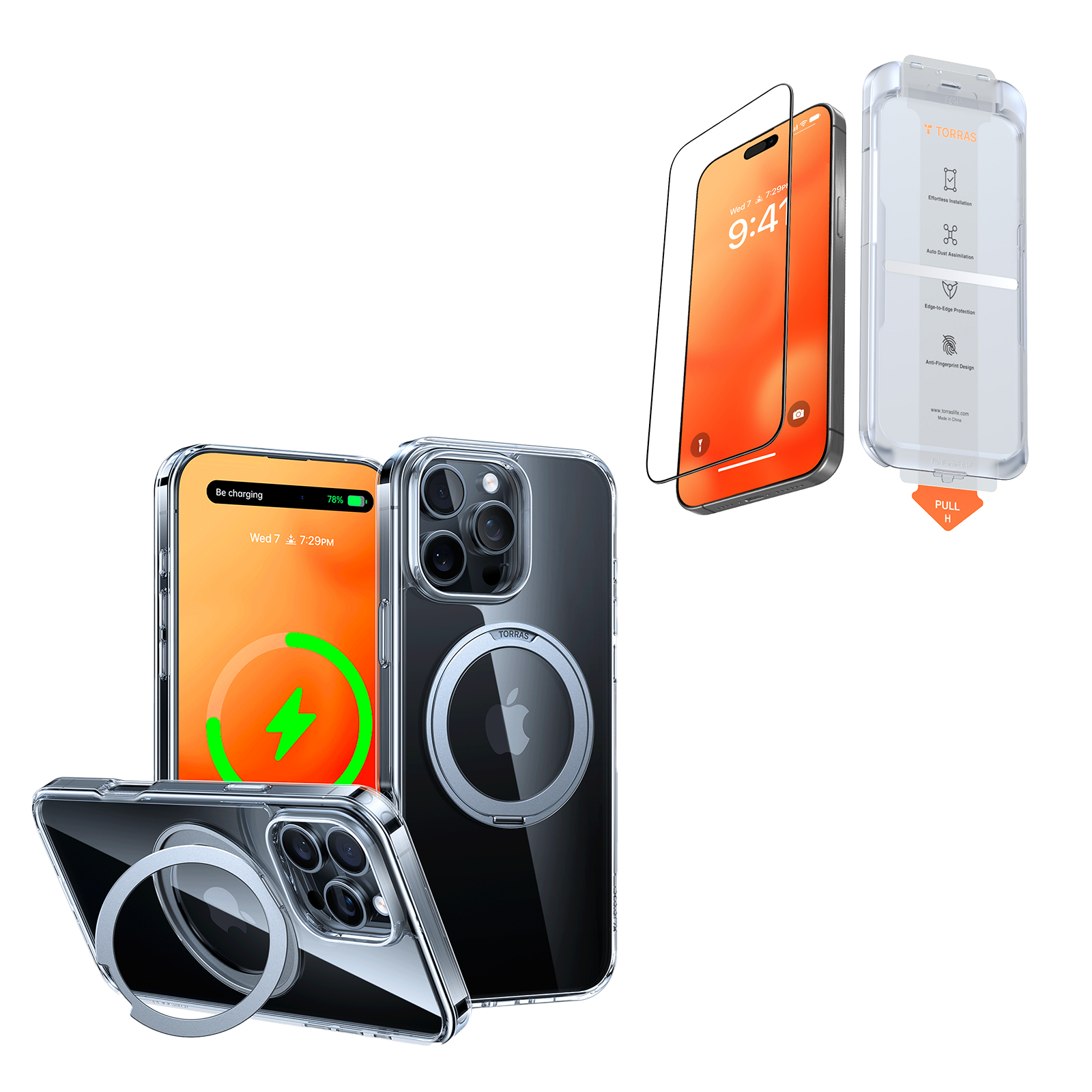 حافظة TOORAS Ostand Pro 360° قابلة للدوران مع تقنية MagSafe لهاتف iPhone 16 Pro