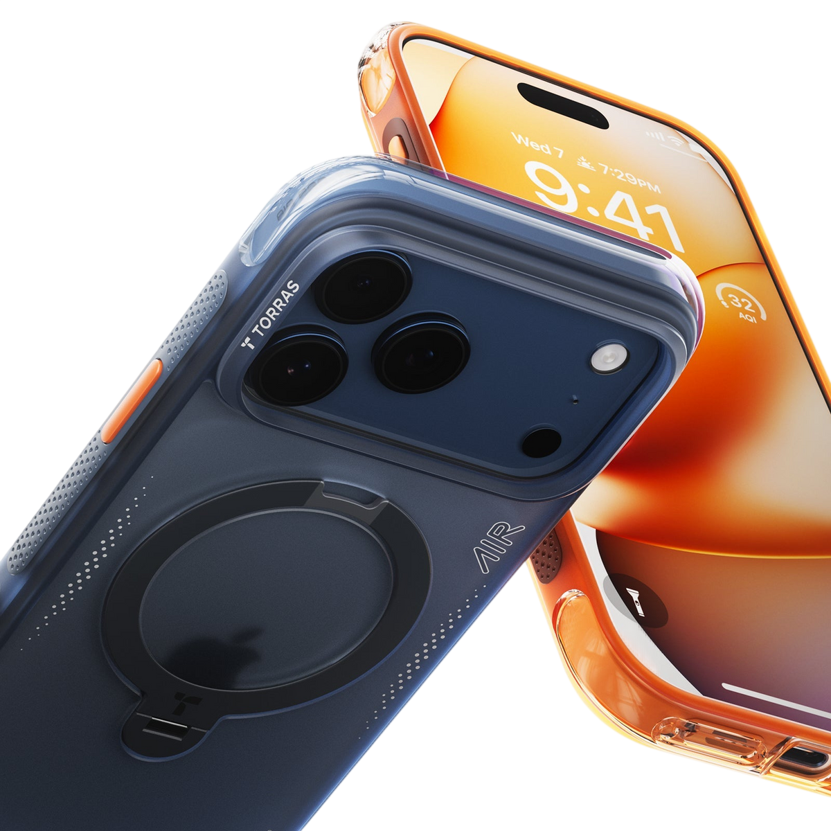 Torras Ostand Q3 Air for iPhone 17 Pro Max - Cosmic Orange