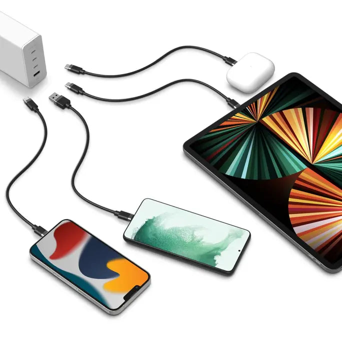 موفي محول حائط 3 USB-C + 1 USB-A 120W - أبيض