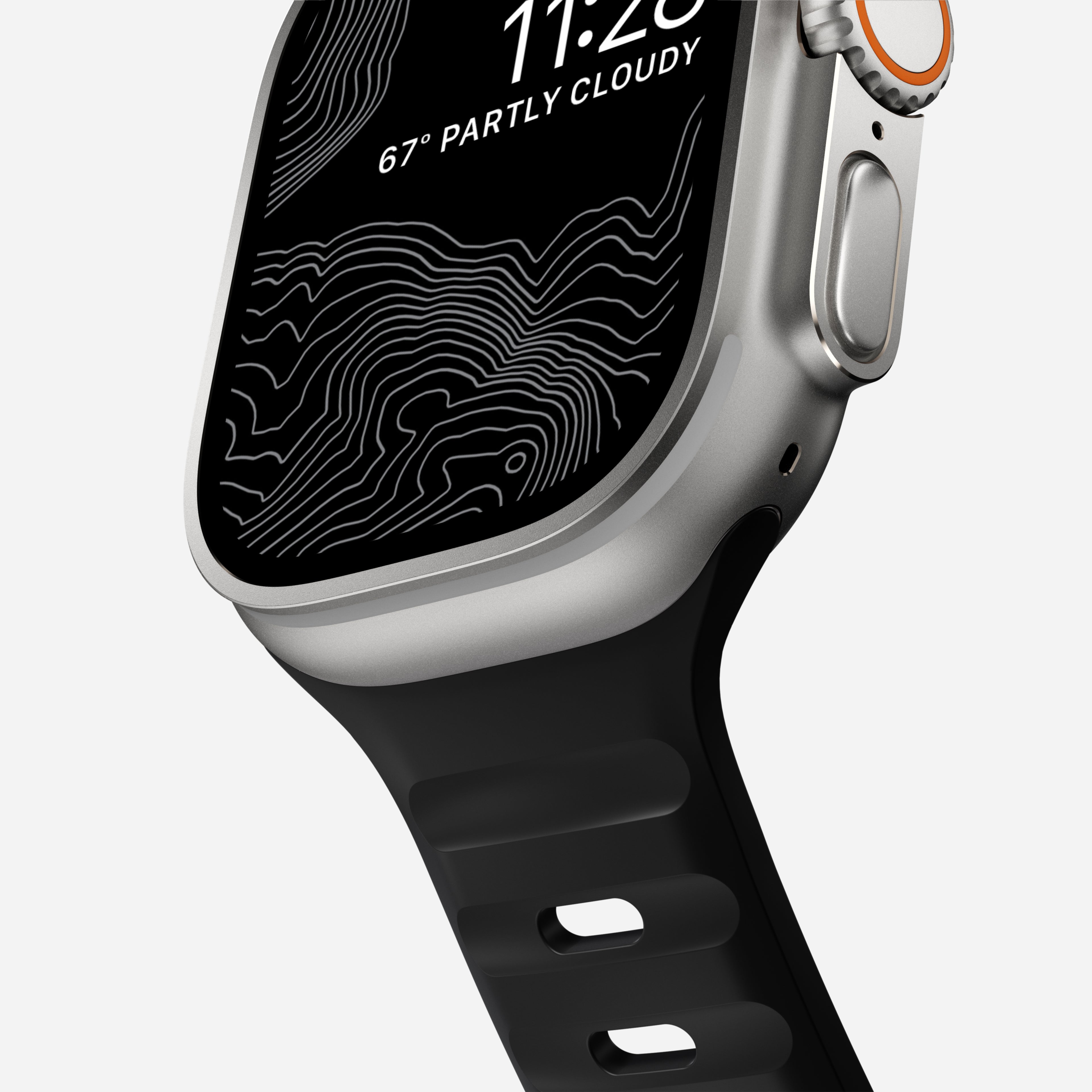 Nomad Waterproof Sport Band for Apple Watch 49mm / 46mm / 45mm - Black
