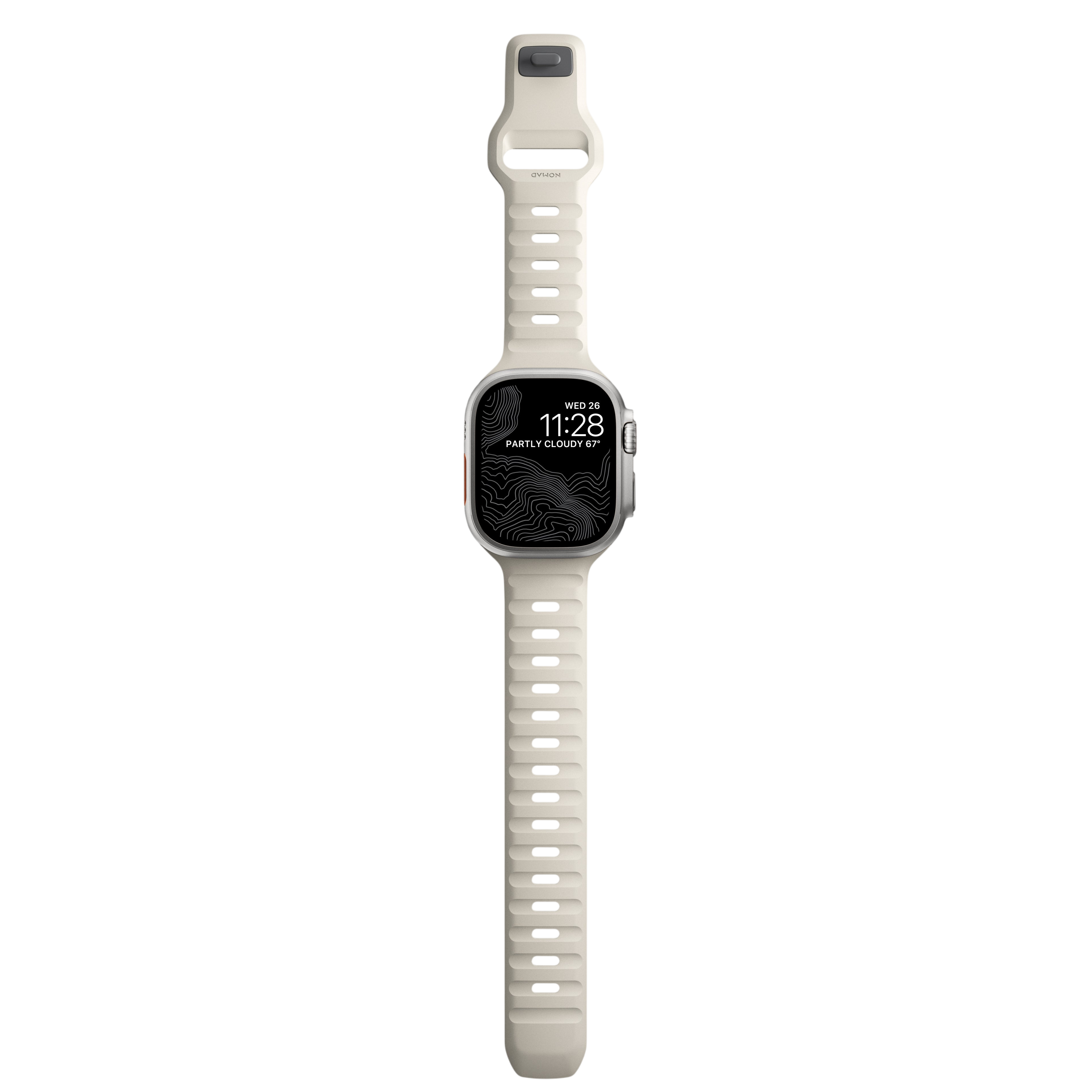 Nomad Waterproof Sport Band for Apple Watch 49mm / 46mm / 45mm - Stone