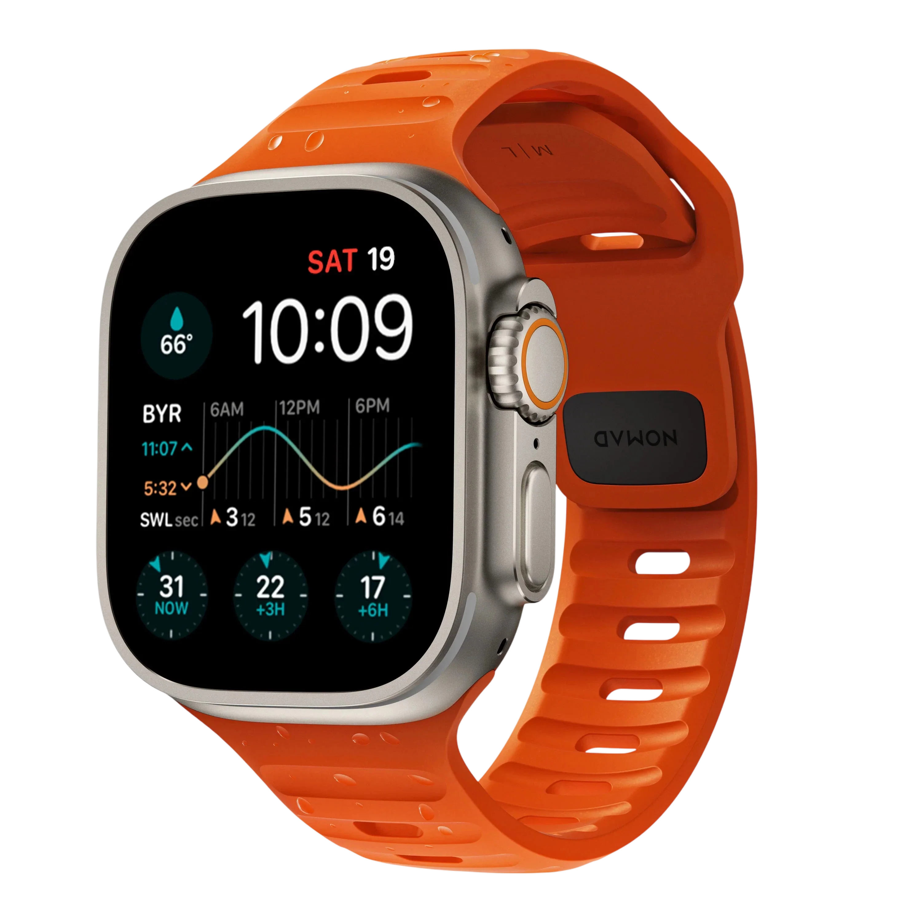 حزام رياضي مقاوم للماء نومات لساعة آبل 49mm / 46mm / 45mm