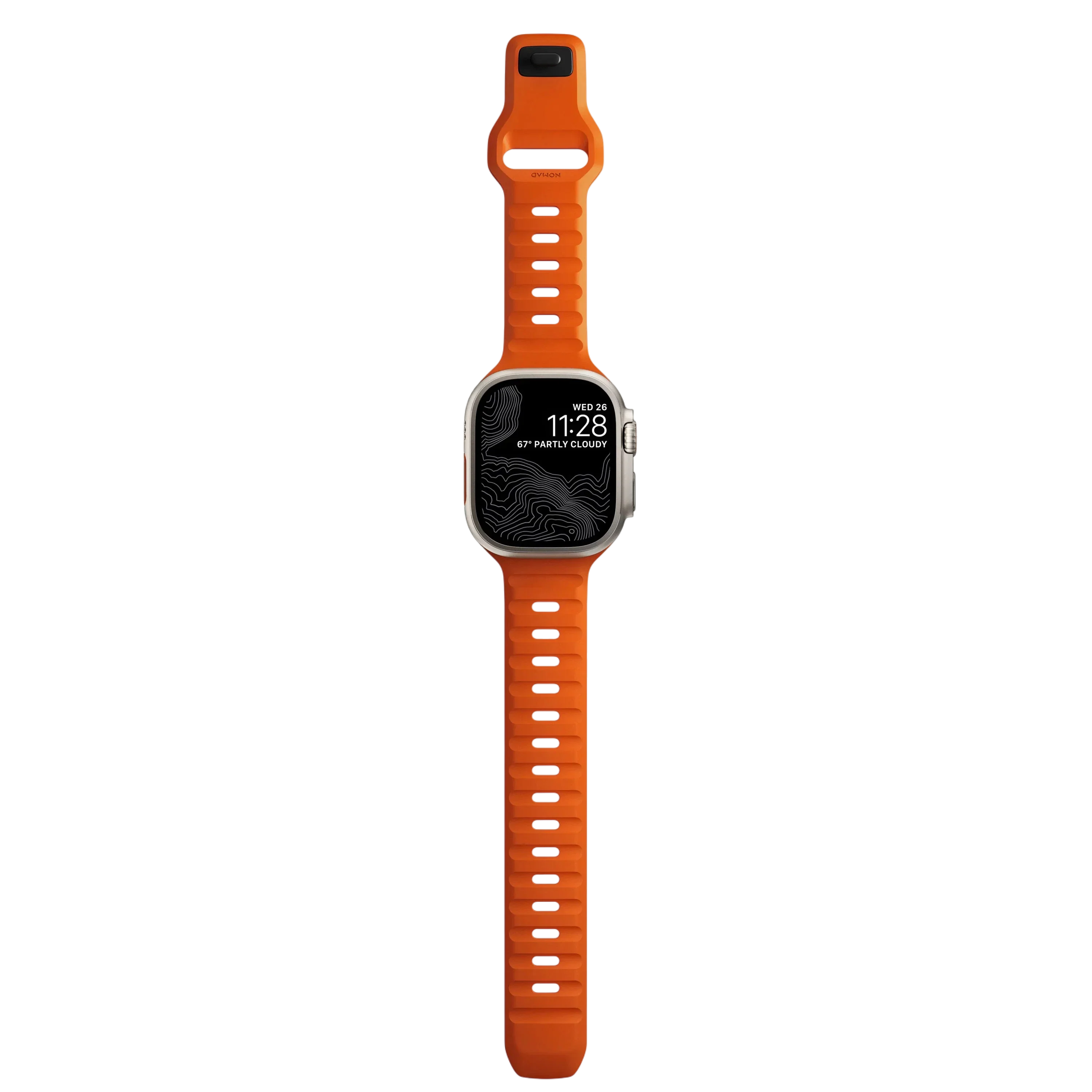 Nomad Waterproof Sport Band for Apple Watch 49mm / 46mm / 45mm - Ultra Orange
